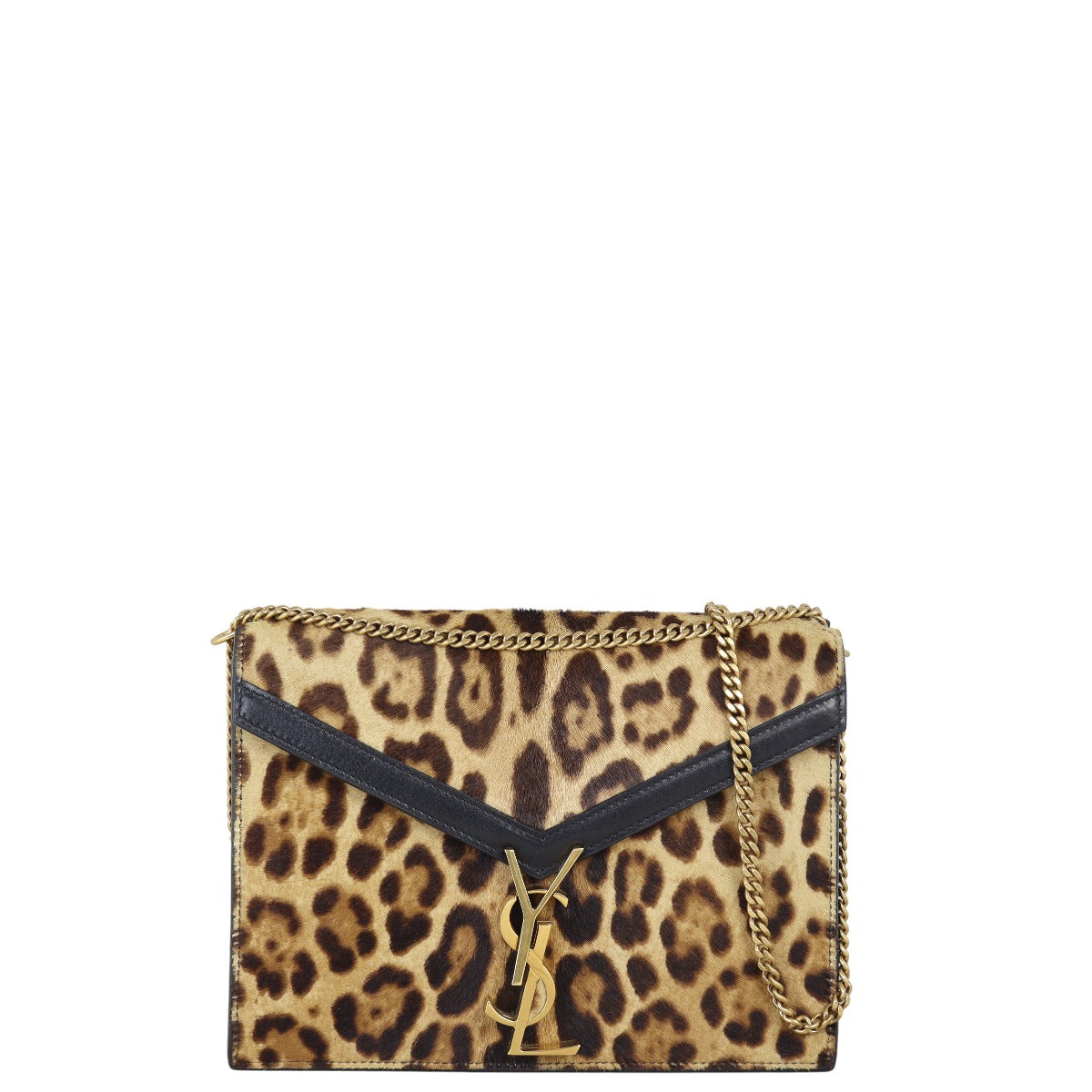 YSL Saint Laurent Cassandra Bag Leopard Crossbody Bag