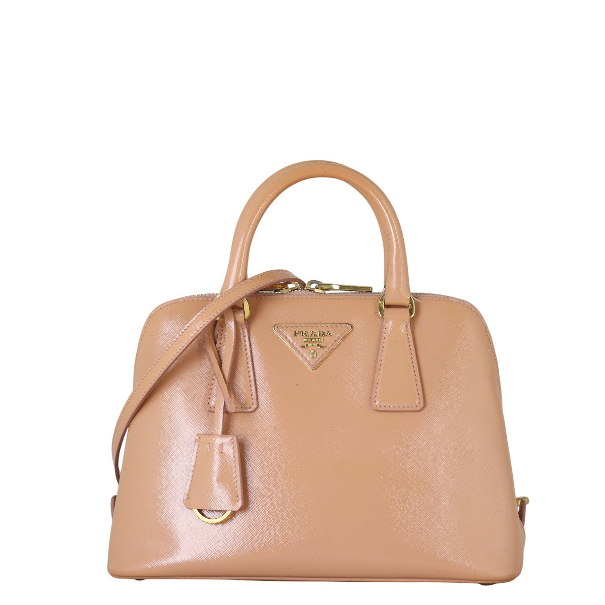 Prada Saffiano Lux Dome Handbag Small Travel Bag