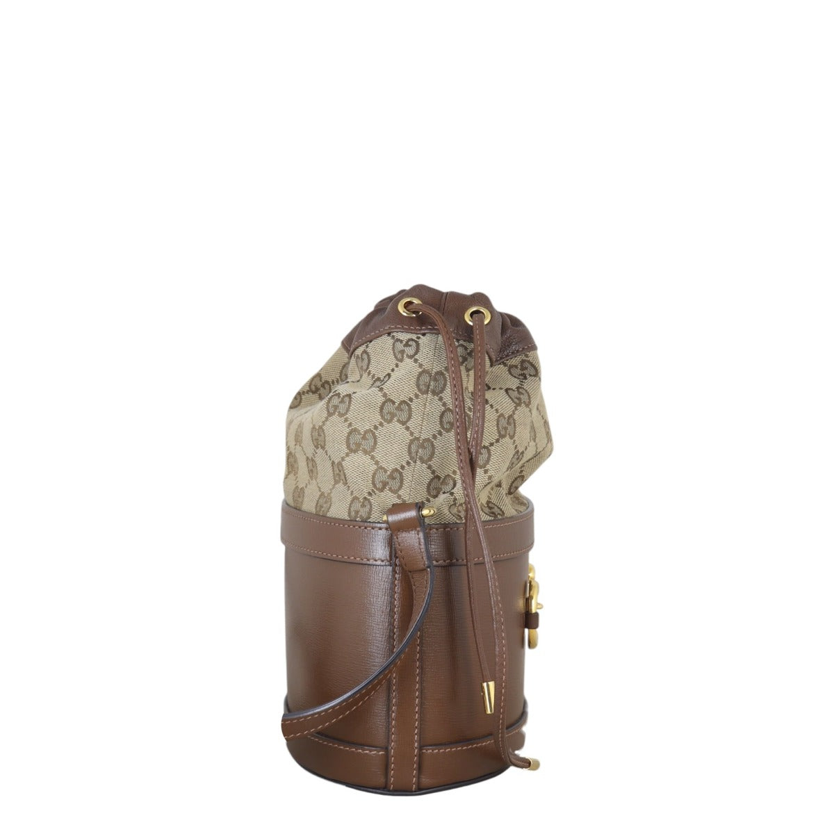 Gucci GG Supreme Horsebit 1955 Drawstring Bucket Bag