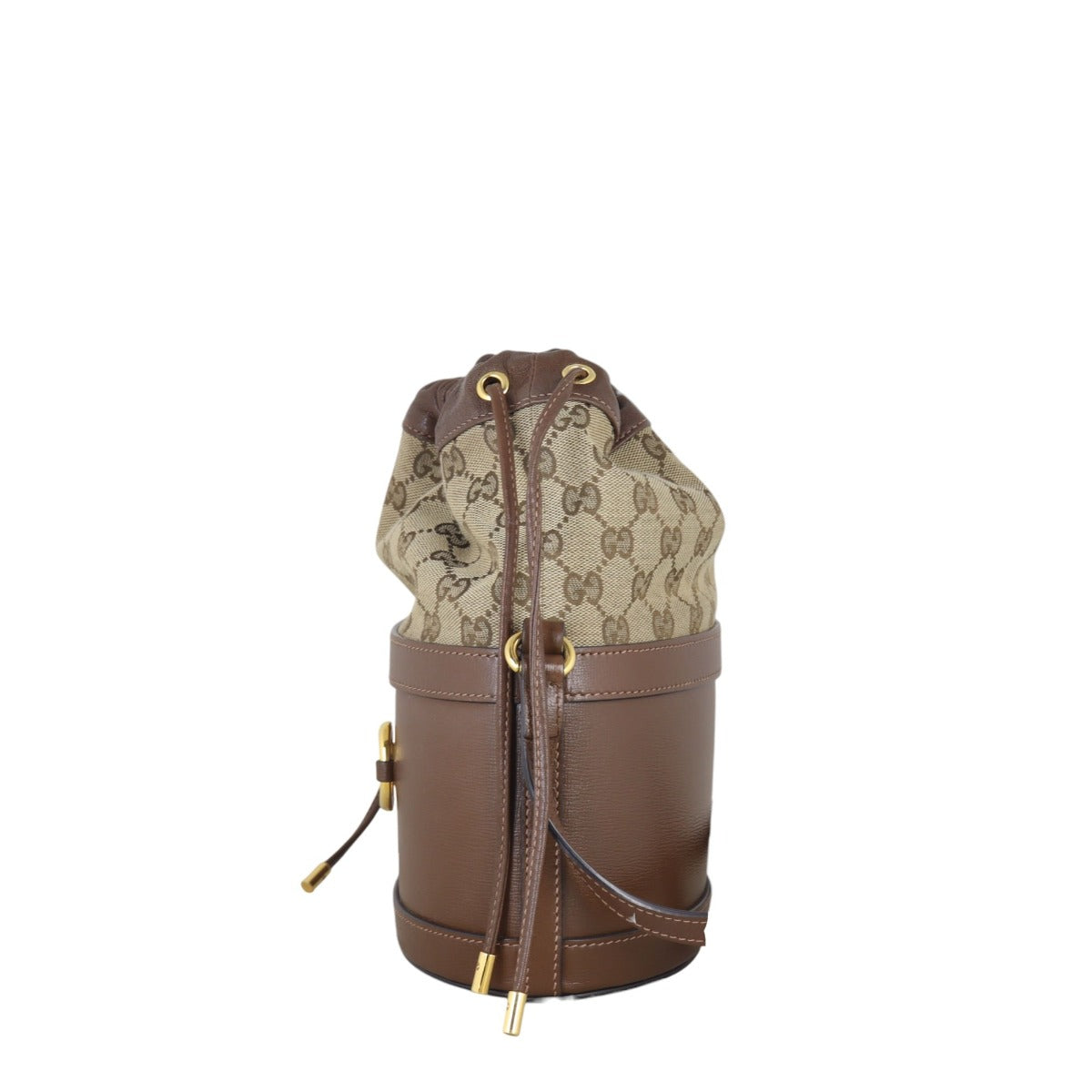 Gucci GG Supreme Horsebit 1955 Drawstring Bucket Bag