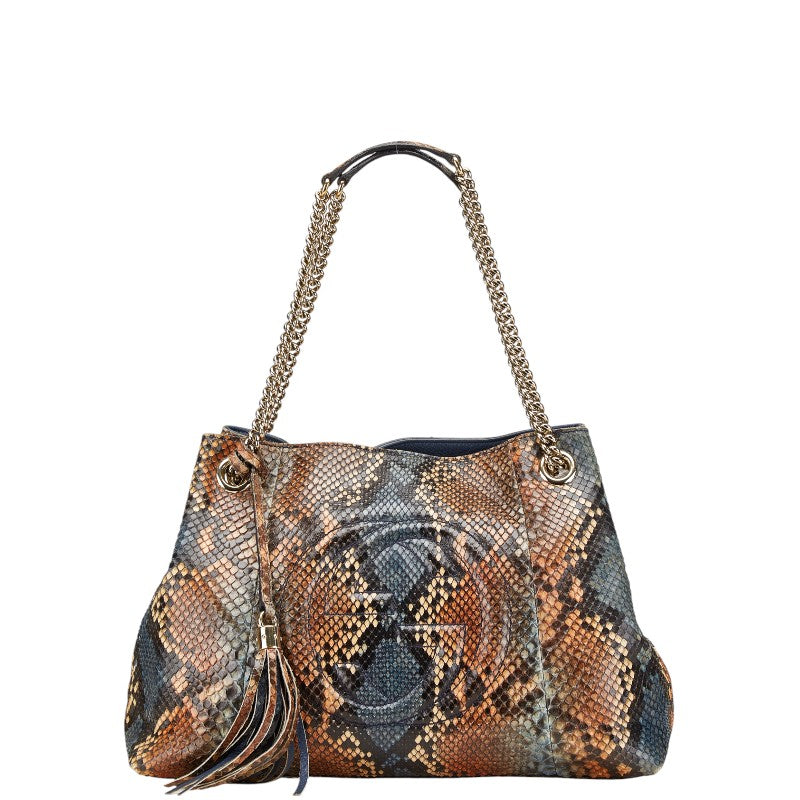 Gucci Soho Interlocking Python Shoulder Bag