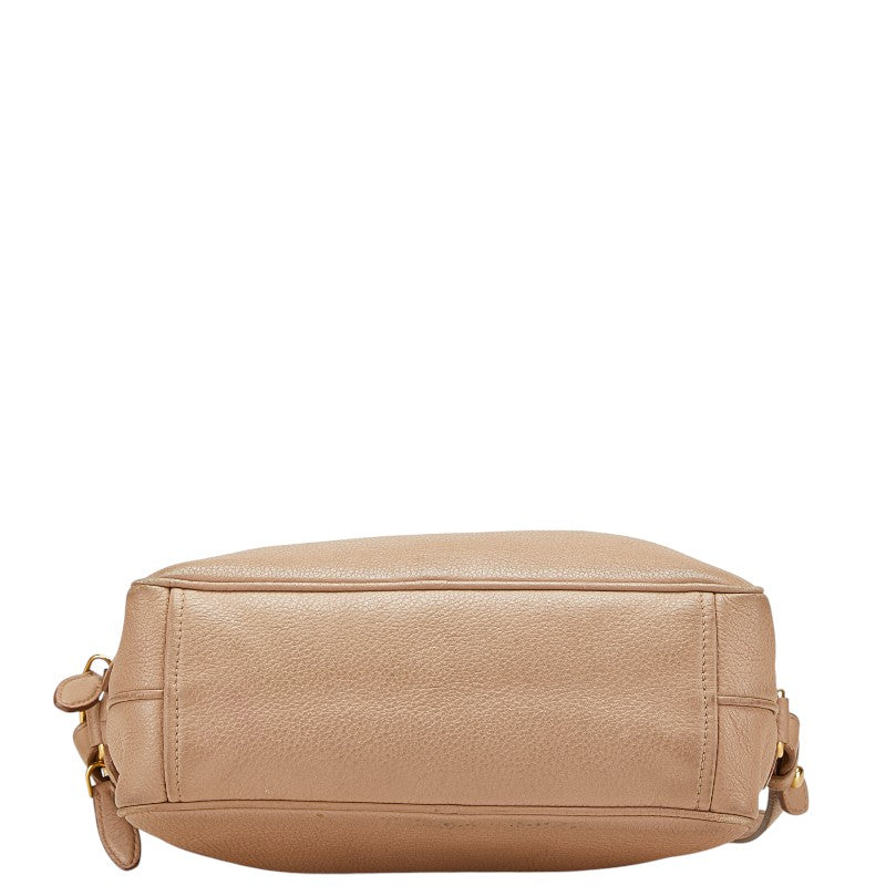 Prada Official Name Shoulder Bag Leather