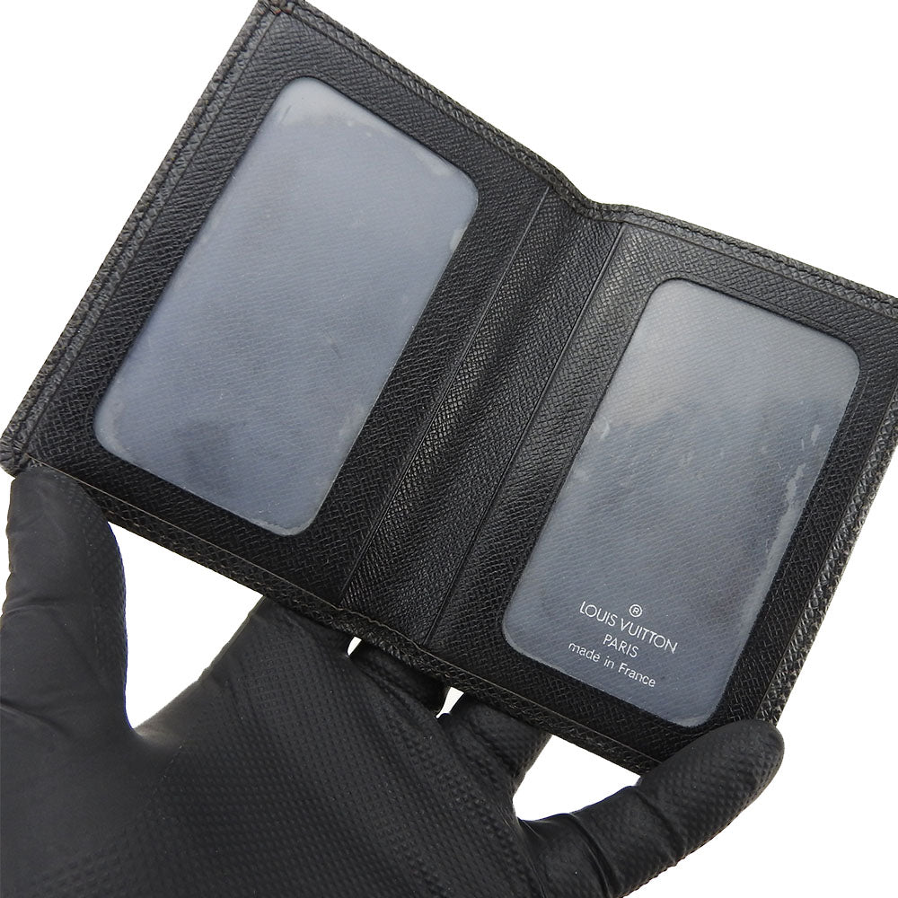 Louis Vuitton Taiga Black Wallet Case