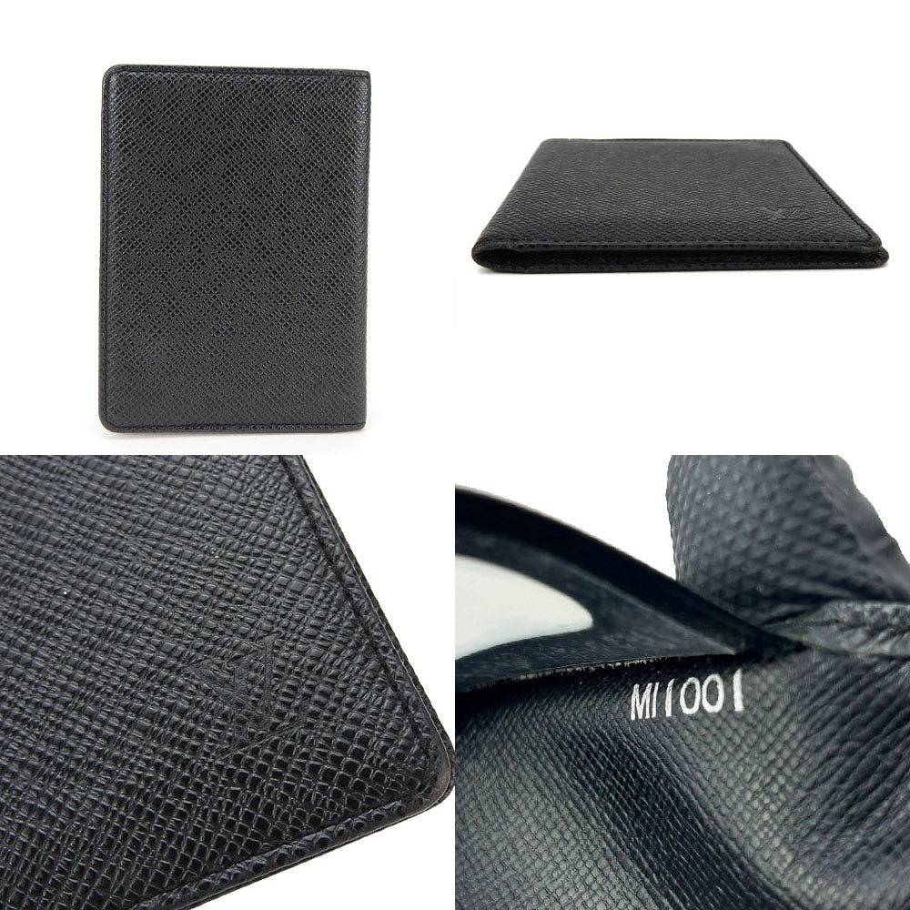 Louis Vuitton Taiga Black Wallet Case