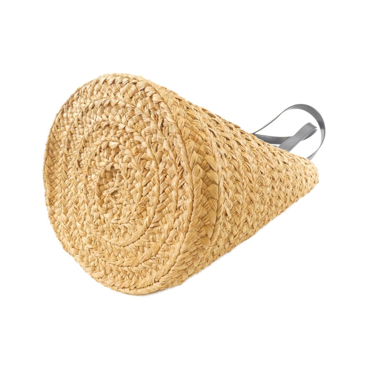 YSL Saint Laurent Panier Bag Raffia Travel Bag