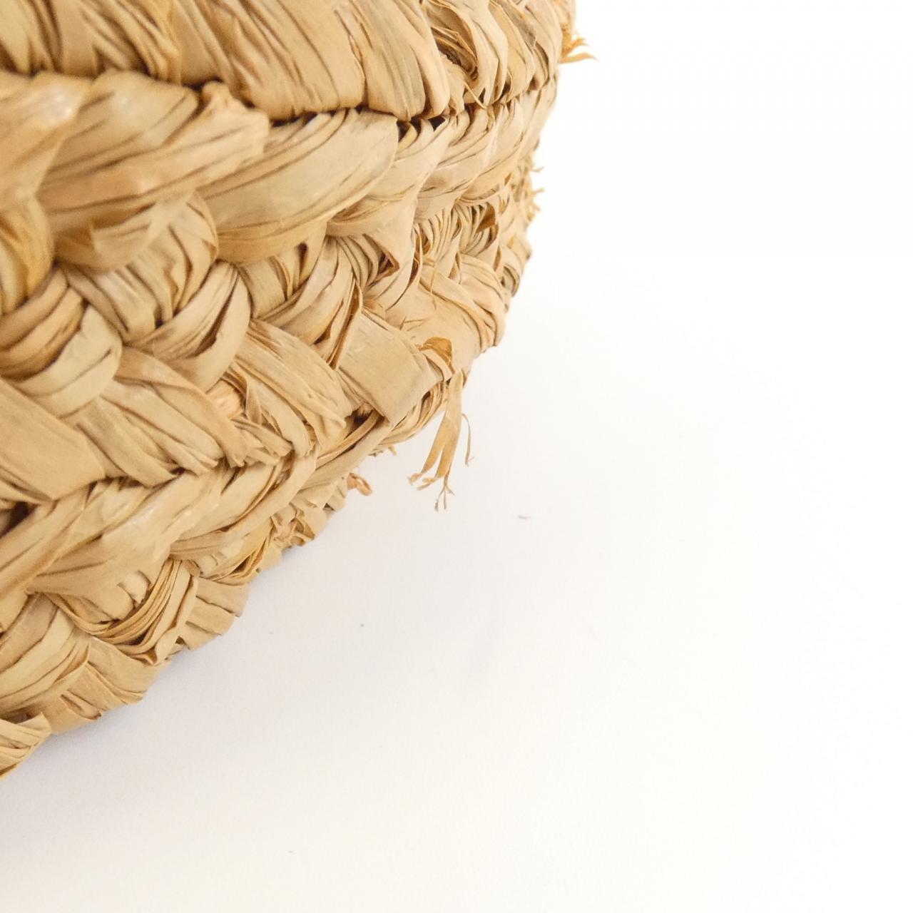 YSL Saint Laurent Panier Bag Raffia Travel Bag