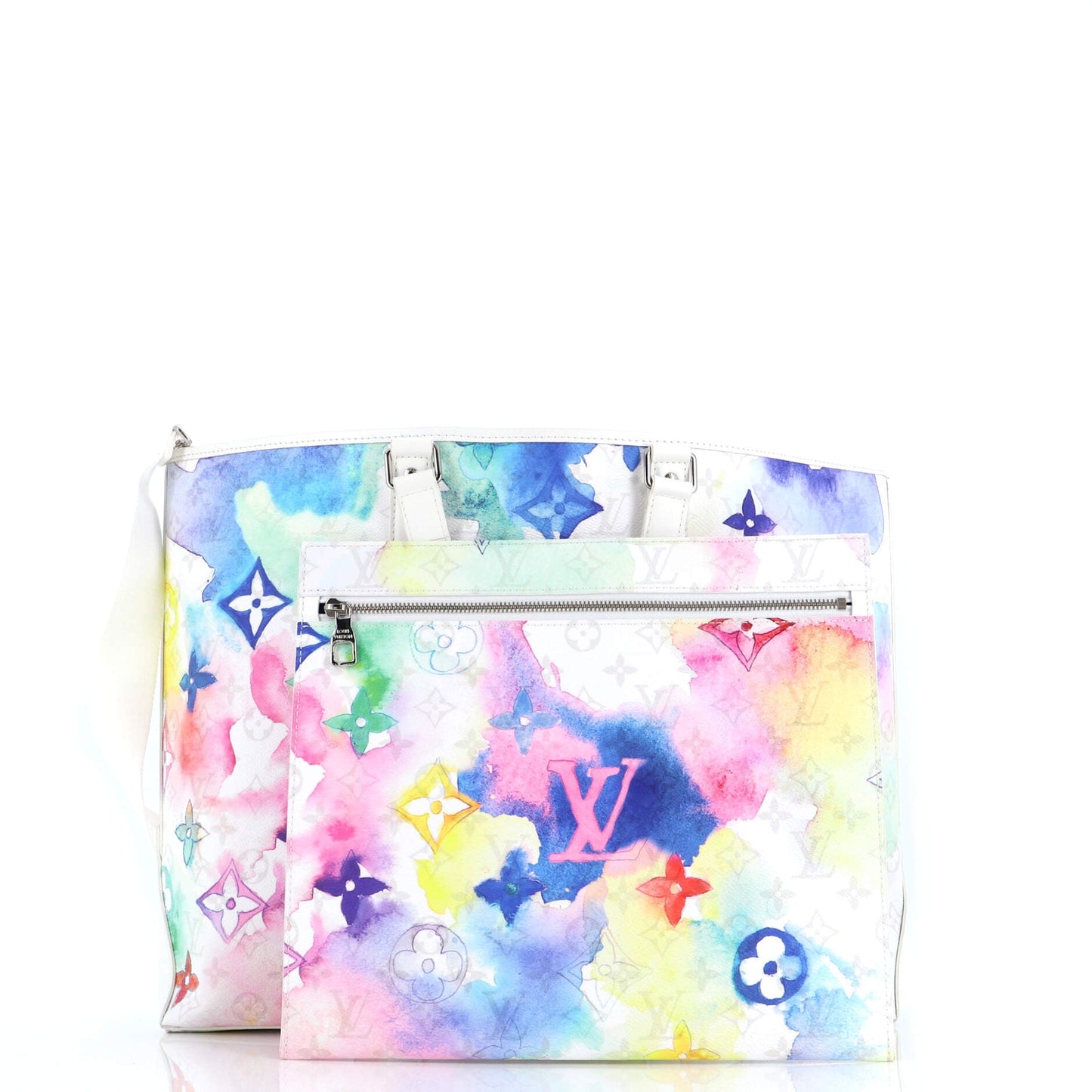 Louis Vuitton New Tote Limited Edition Watercolor Gm Canvas Monogram Tote Bag