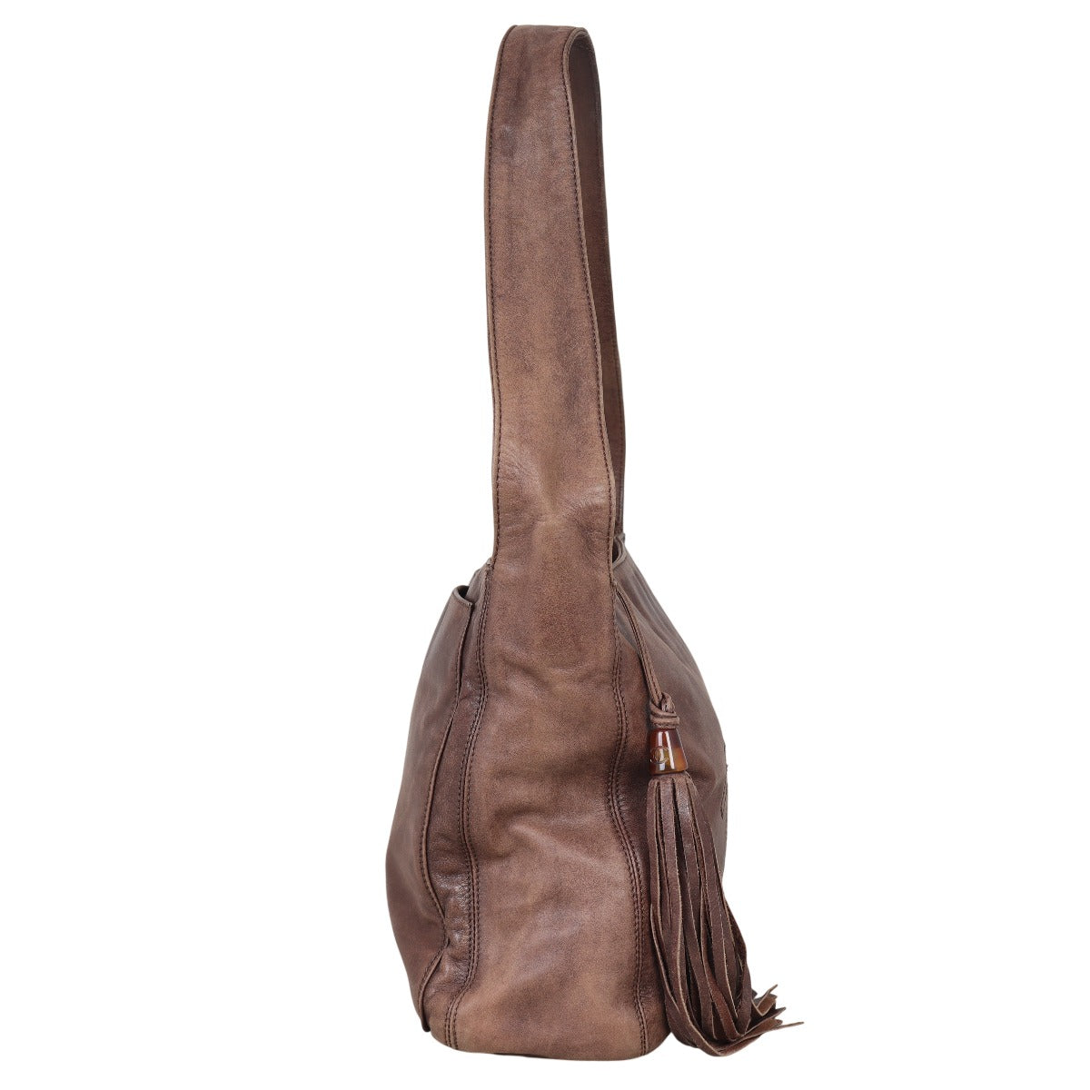 Chanel CC Tassel Shoulder Bag Brown