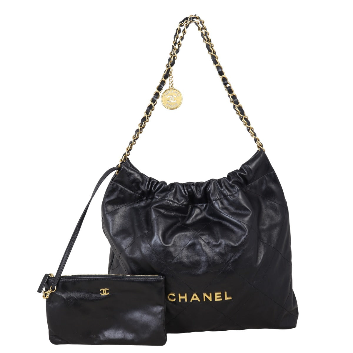 Chanel 22 Hobo Black Medium Shoulder Bag