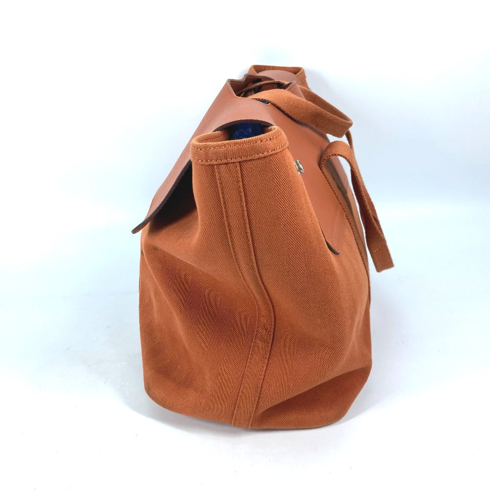 Tote Bag Orange Bag Handbag Valparaiso Mm Leather Canvas
