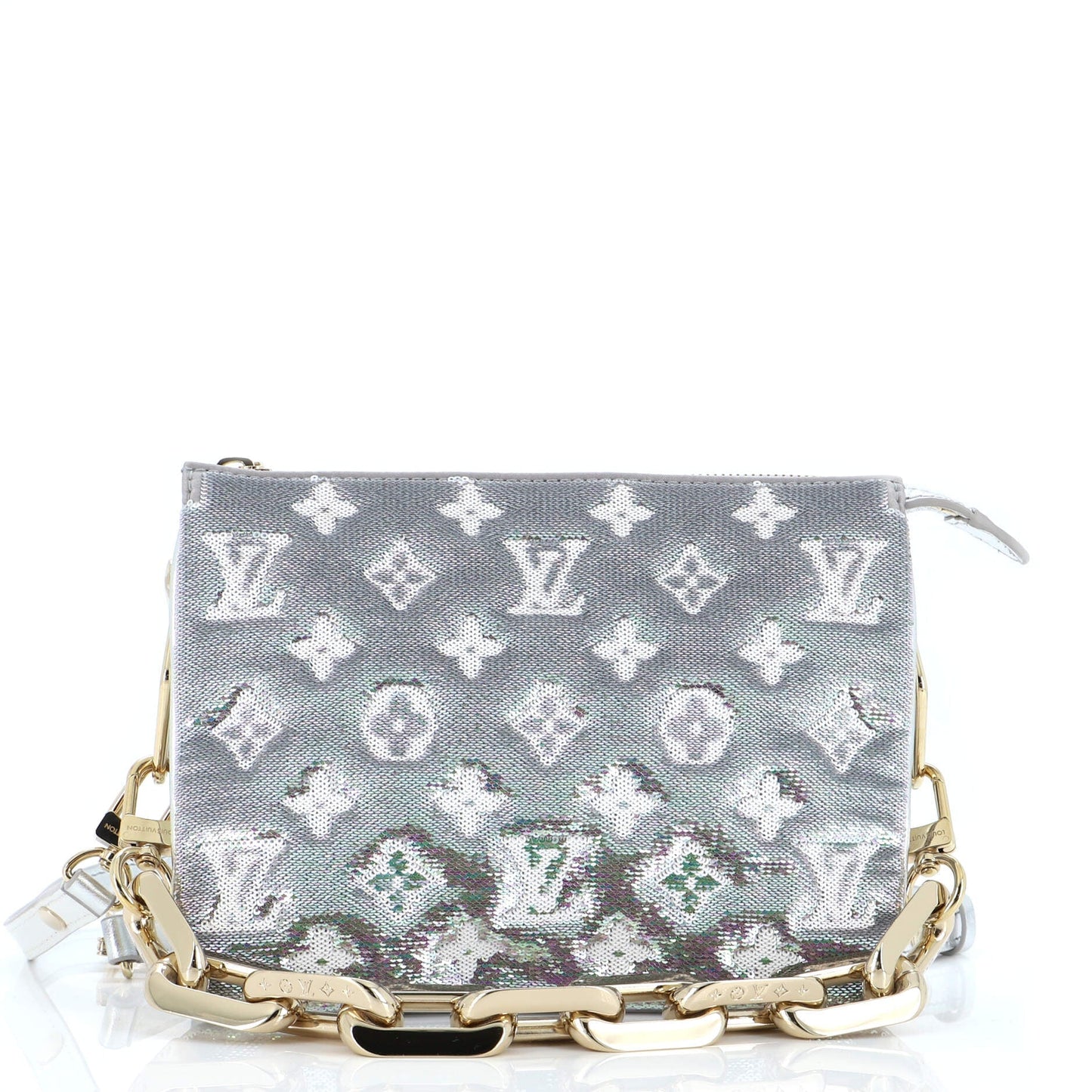 Louis Vuitton LV Coussin Bag Sequins And Embossed Lambskin Monogram Shoulder Bag