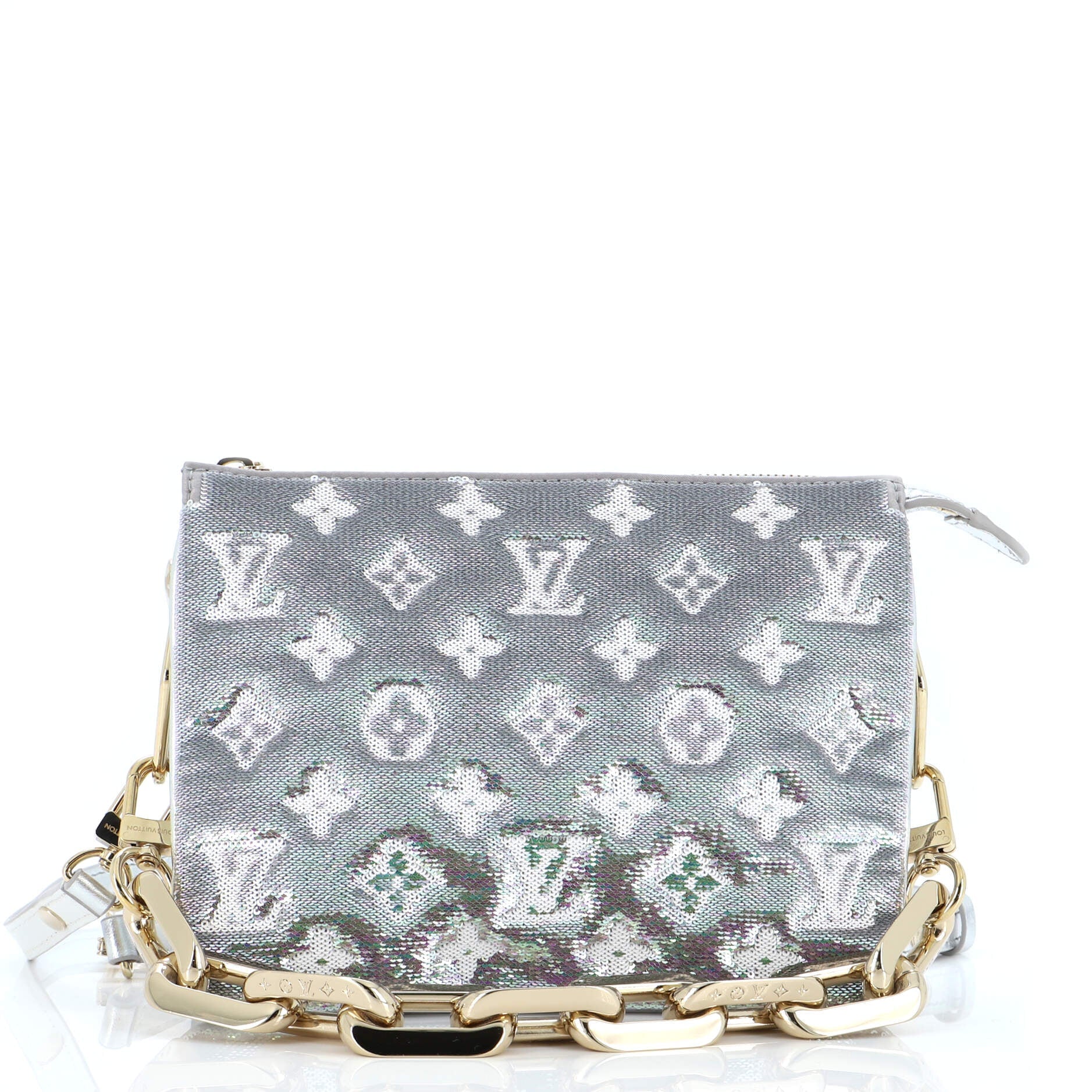 Louis Vuitton LV Coussin Bag Sequins And Embossed Lambskin Monogram Shoulder Bag