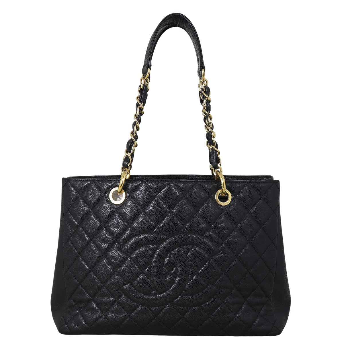 Chanel Grand Shopping Tote Quilted Black Shoulder Bag Tote 19092025