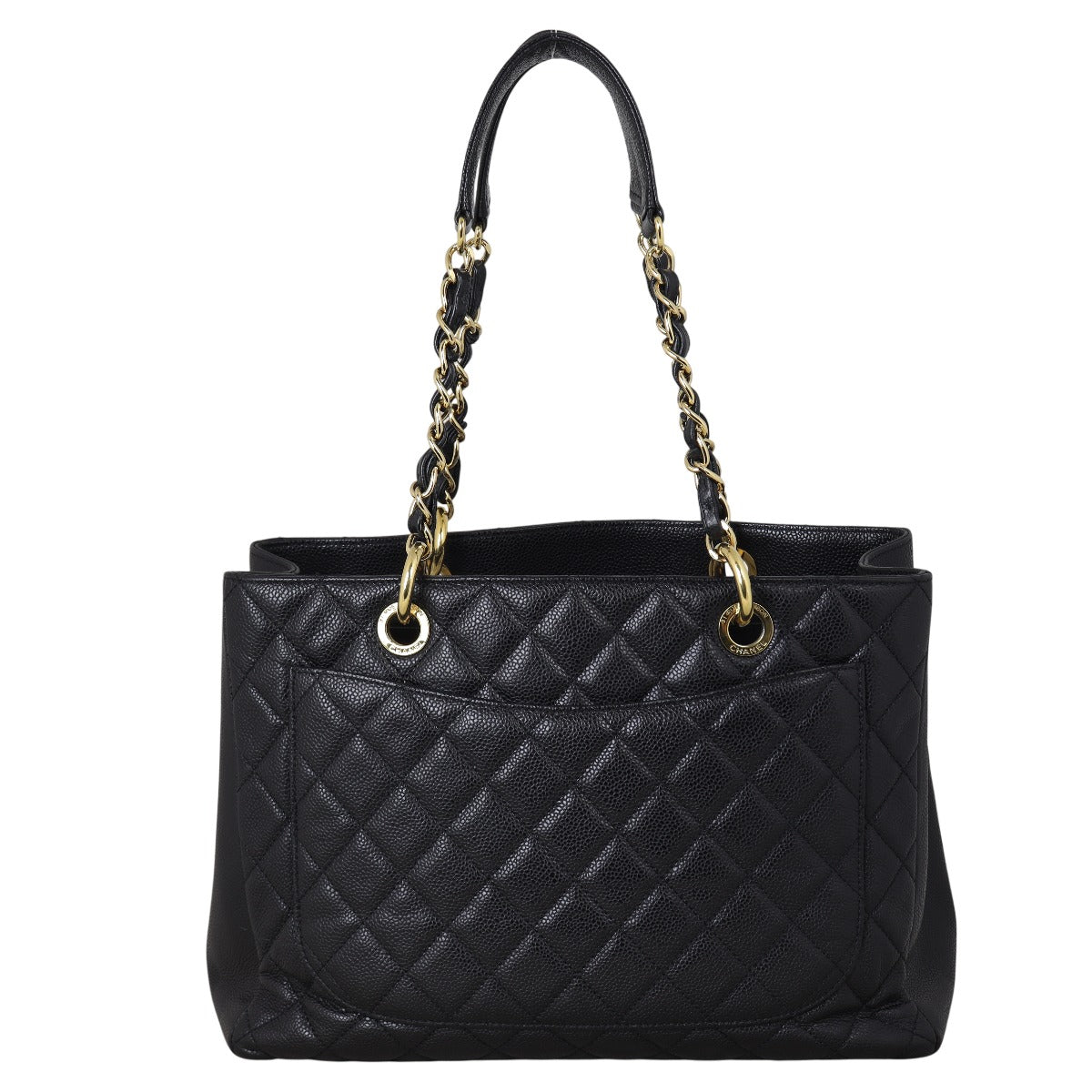 Chanel Grand Shopping Tote Quilted Black Shoulder Bag Tote 19092025