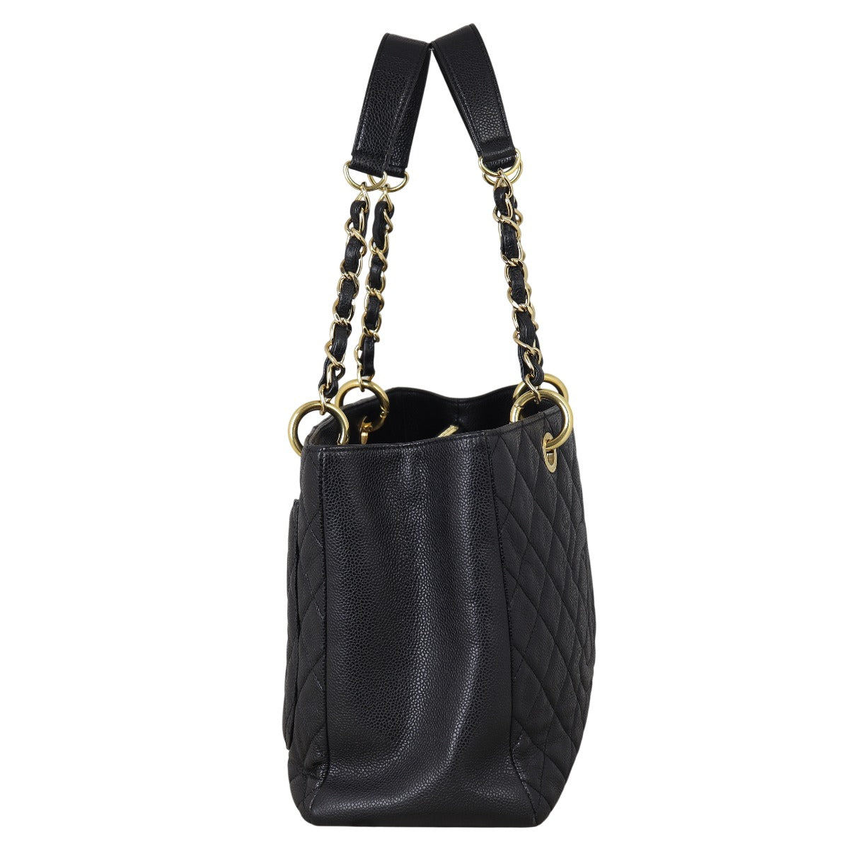 Chanel Grand Shopping Tote Quilted Black Shoulder Bag Tote 19092025