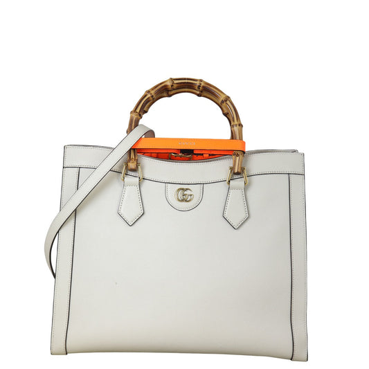 Gucci Diana Bamboo Top Handle Tote Large