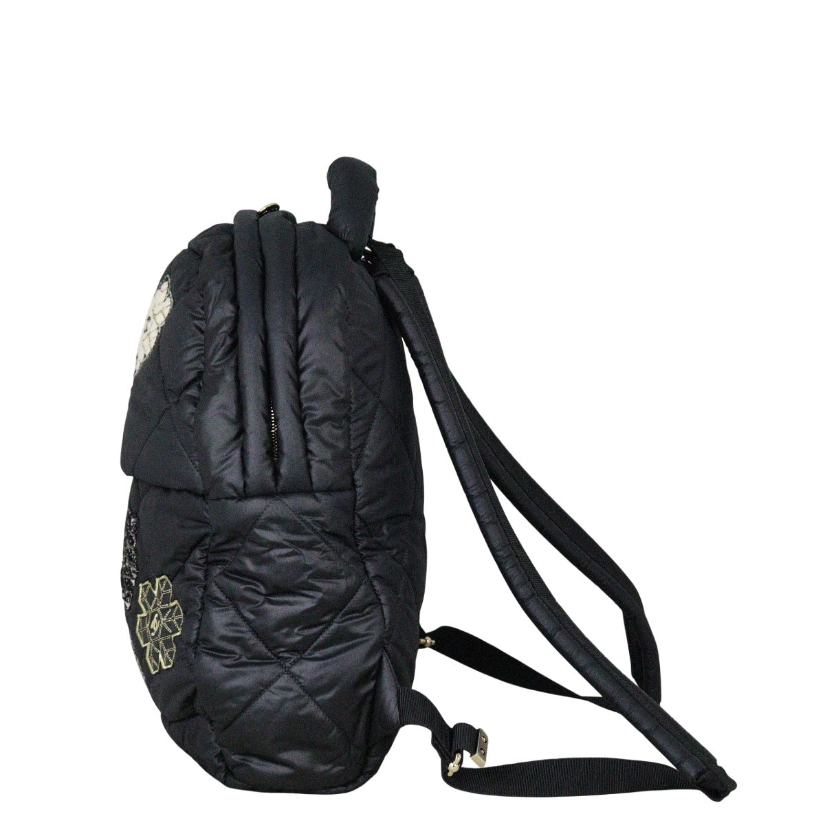 Chanel Coco Neige Snowflake Backpack Nylon Quilted