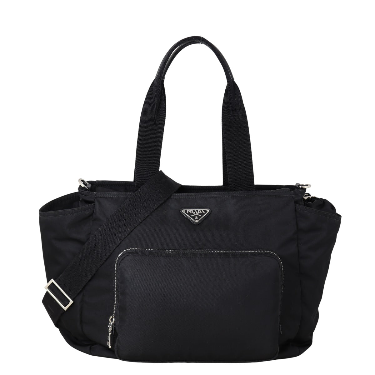 Prada Tote Bag Tessuto Bag Nylon Black Baby Shoulder Bag