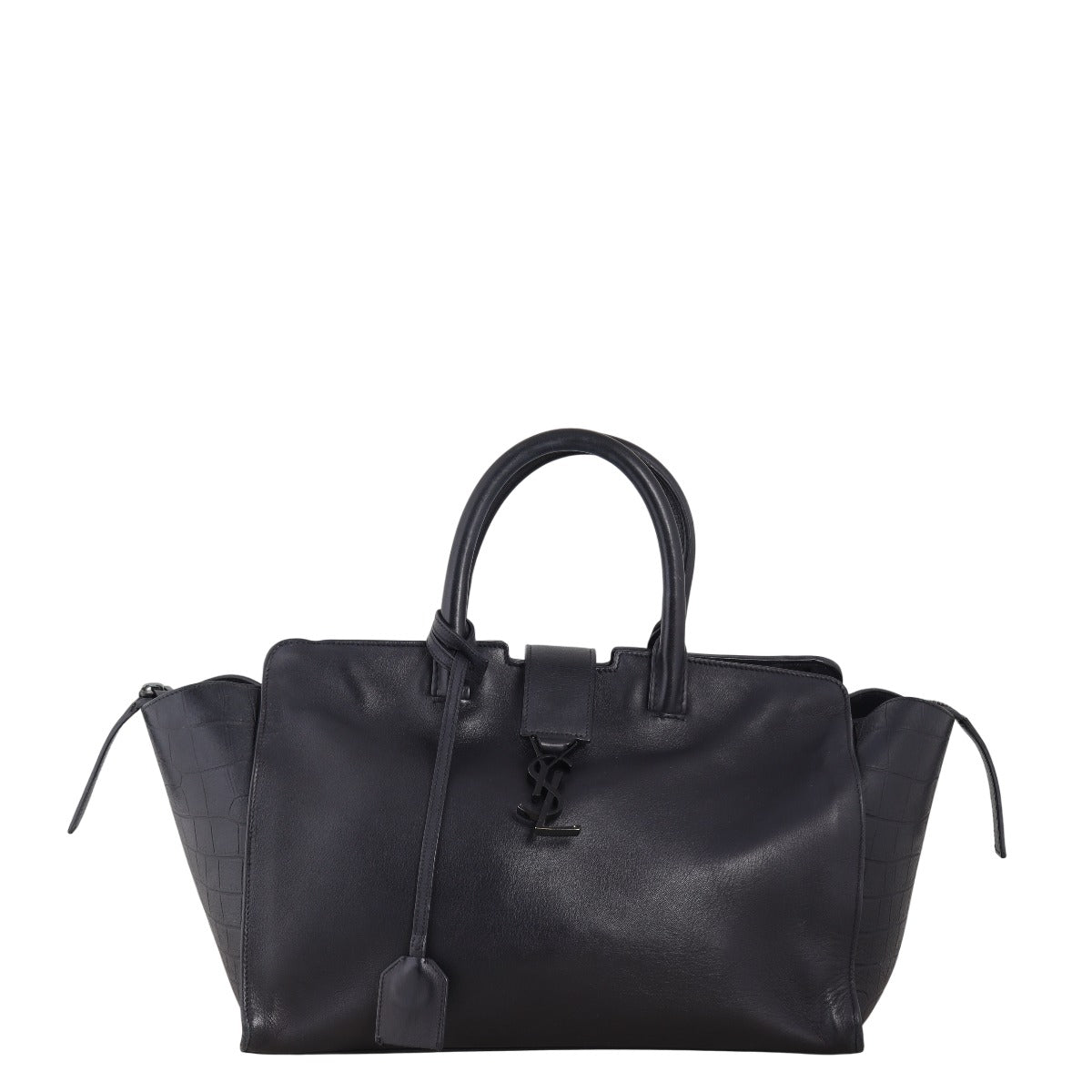 YSL Saint Laurent Saint Laurent Downtown Cabas Croc Embossed Crossbody Crossbody Bag