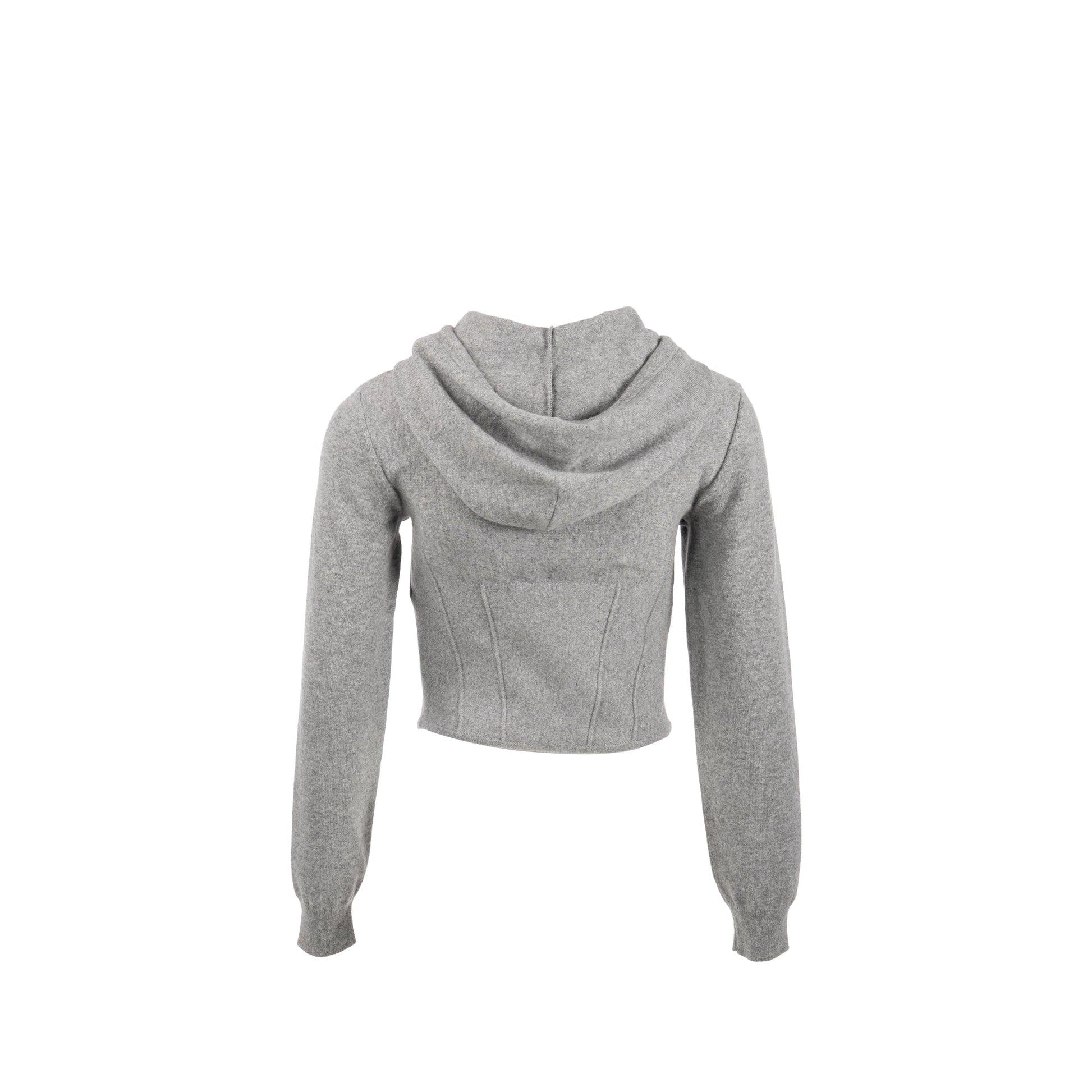 Celine Size S Cropped Hooded Sweater Cashmere Grey Travel Bag