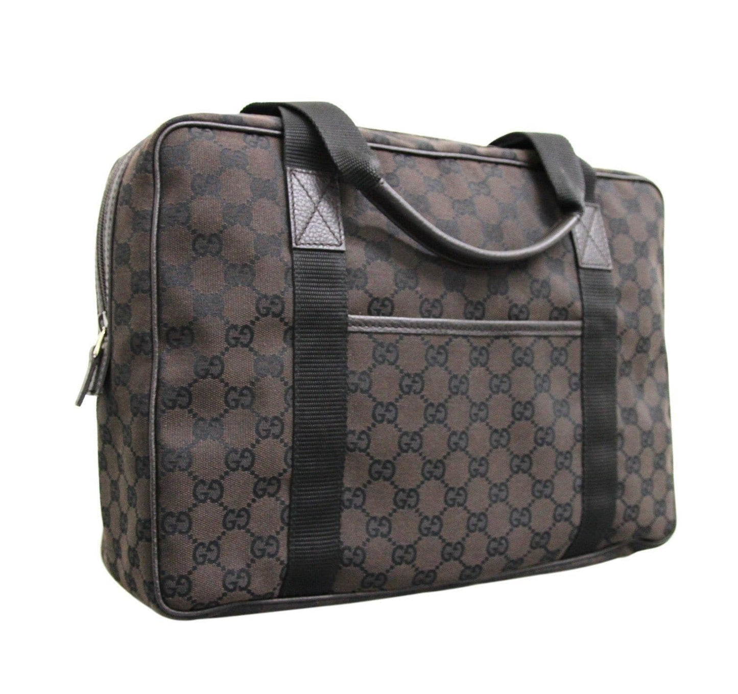 Gucci Unisex Shoulder Laptop Bag Tote Handbag Final Canvas Brown Shoulder Bag