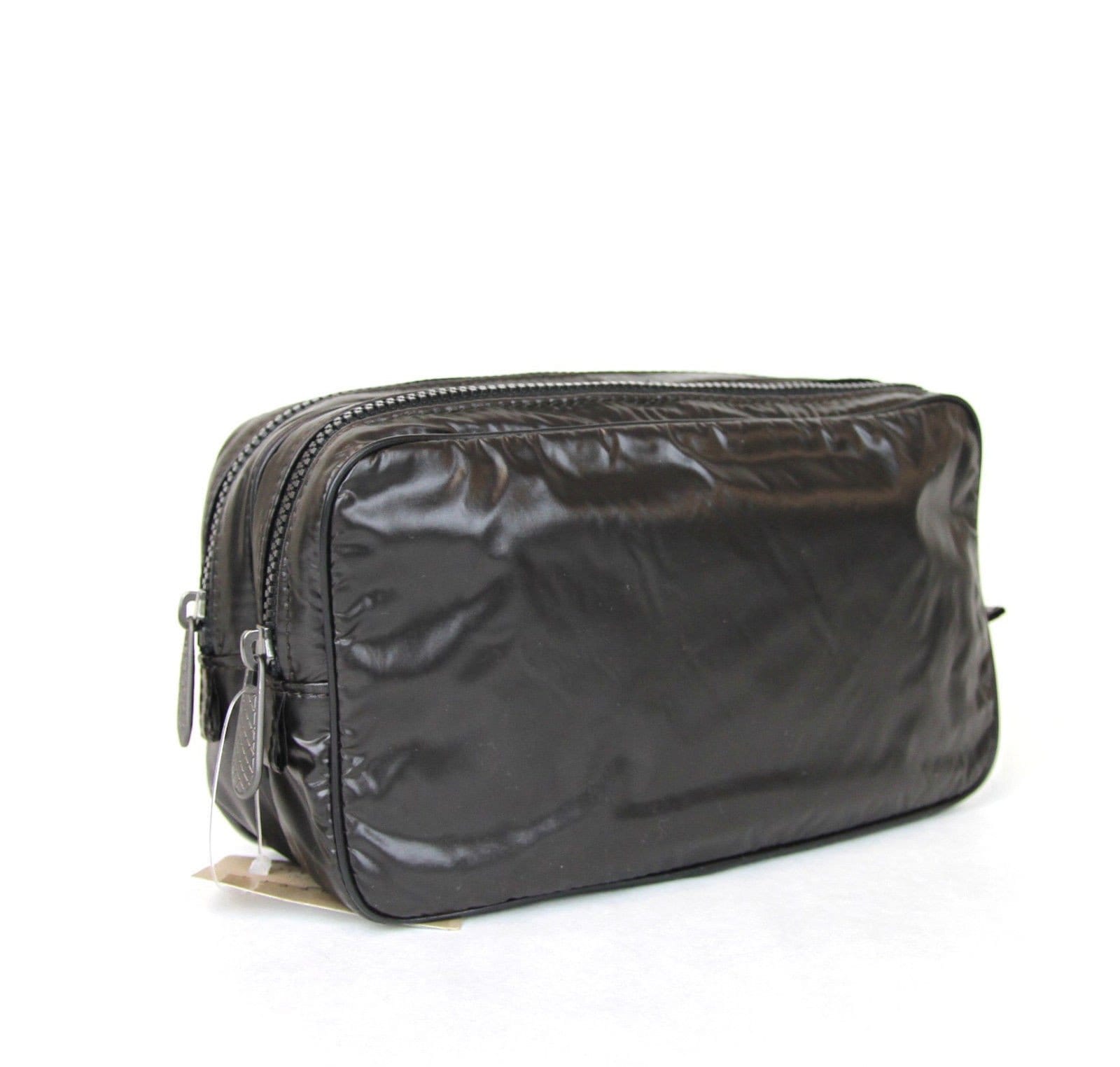 Bottega Veneta Men Travel Case Pouch Bag Final Call Nylon Brown Clutch Bag