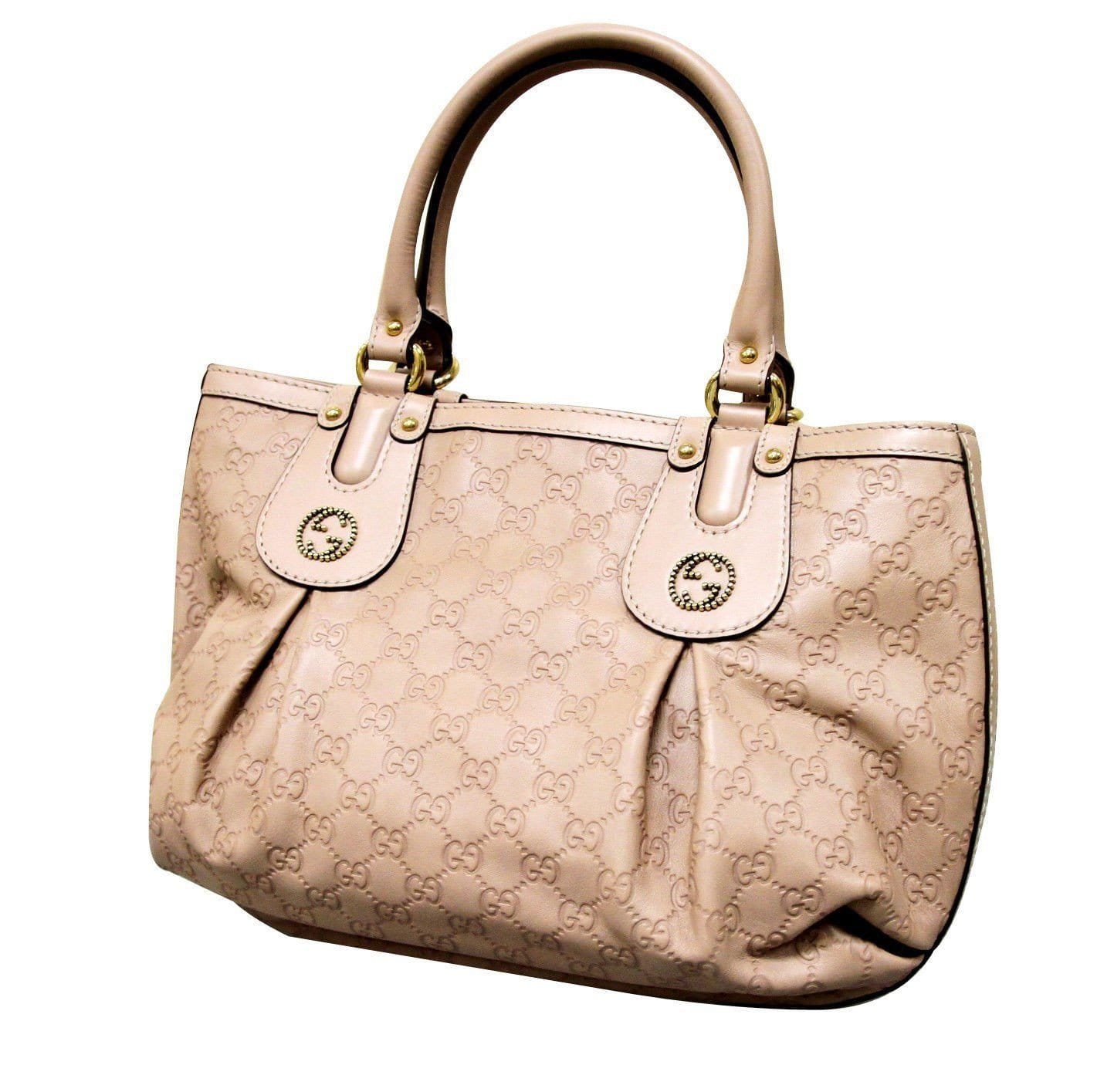 Gucci Women Scarlett Nude ssima Handbag Tote Final Leather Tote Bag