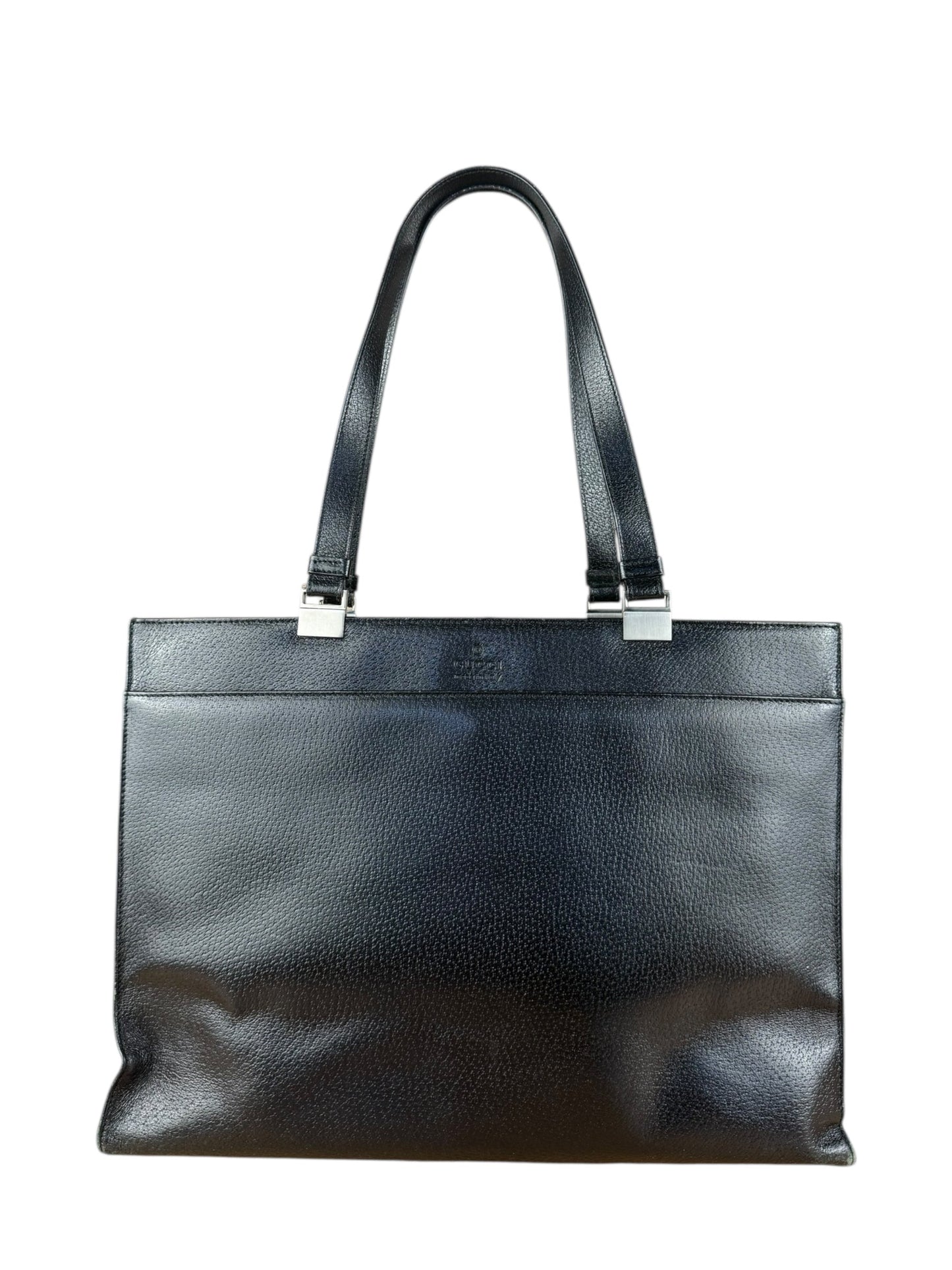 Gucci Black Leather Shoulder Tote