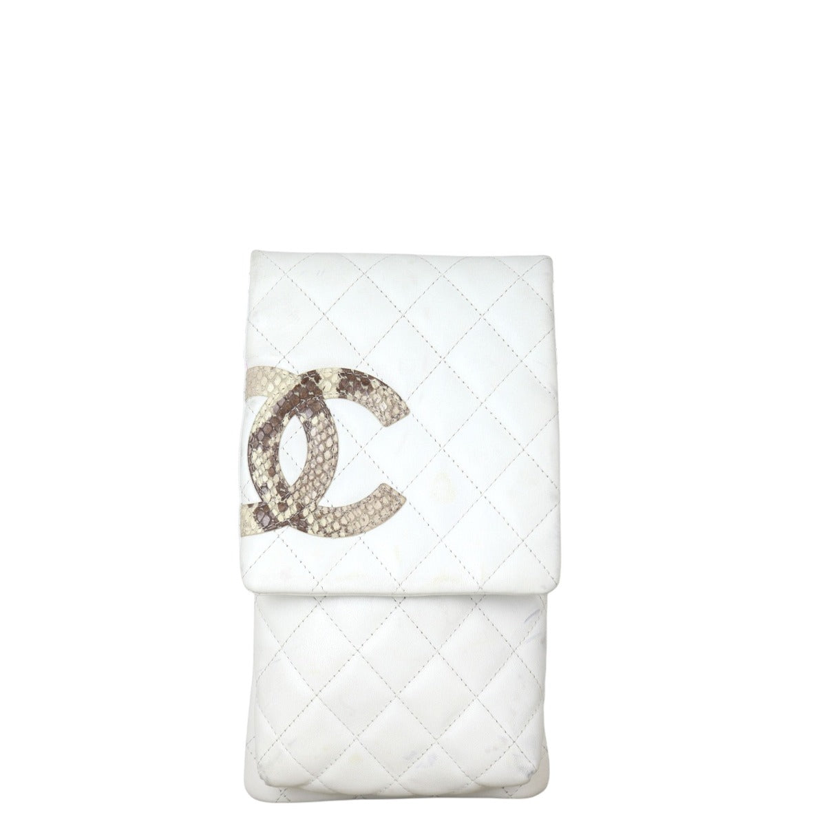 Chanel Cambon Ligne Crossbody Quilted White Crossbody Bag