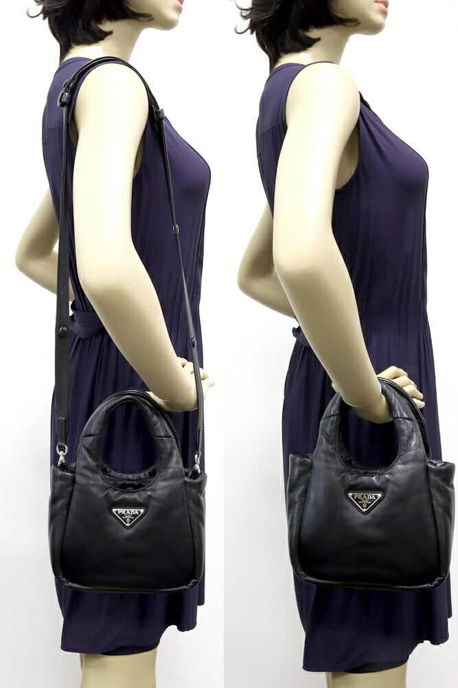 Prada Nappa Triangle 2Way Bag Nappa 1Ba359 2Dyi Ovo Leather Travel Bag