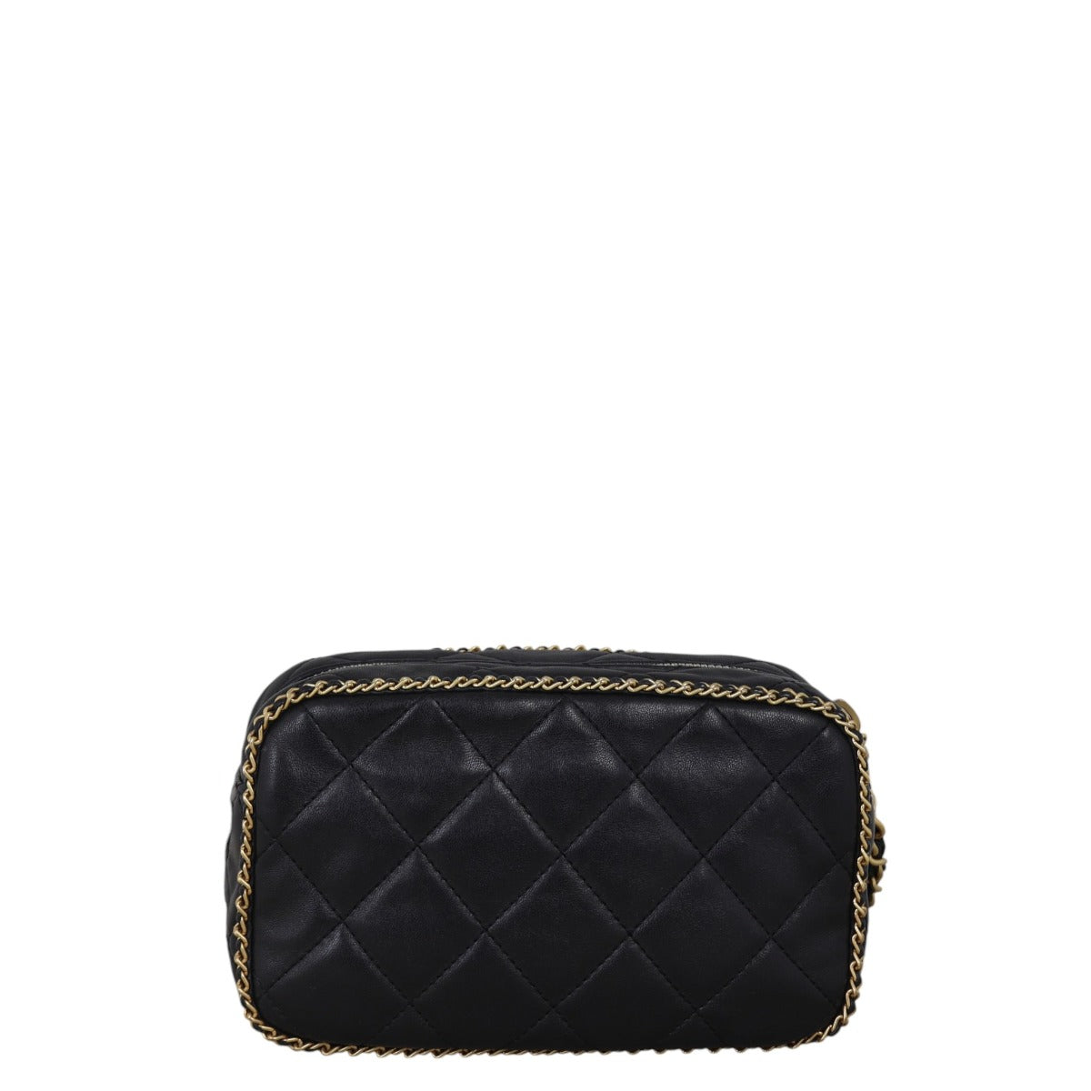 Chanel CC Chain Around Camera Bag Quilted Black Crossbody Bag