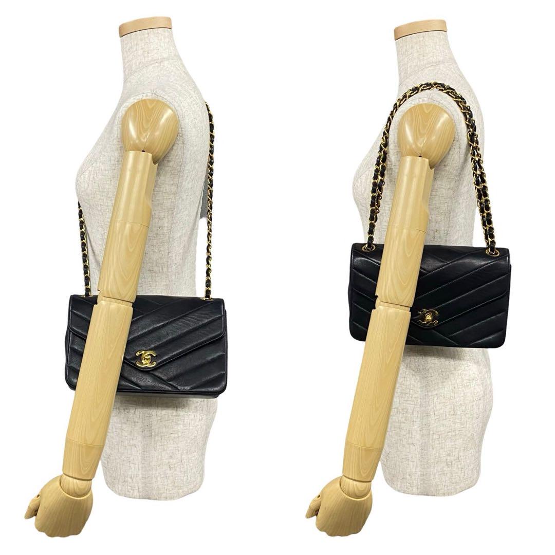 Chanel 250129Kmh729 3 Black Leather Shoulder Bag