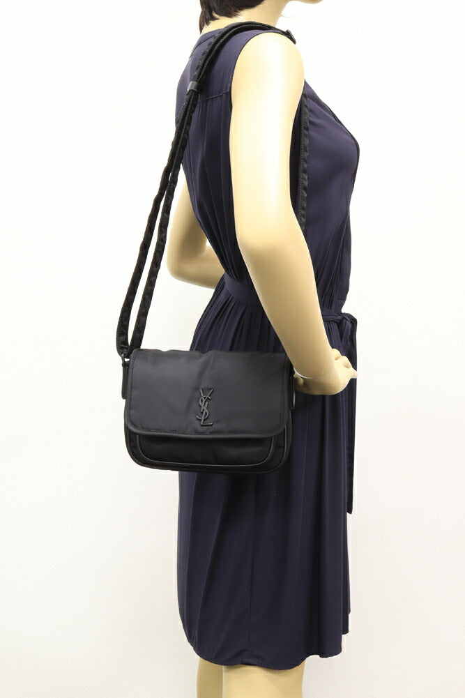 YSL Saint Laurent Polyamide Niki Messenger Shoulder Bag Fackh Small