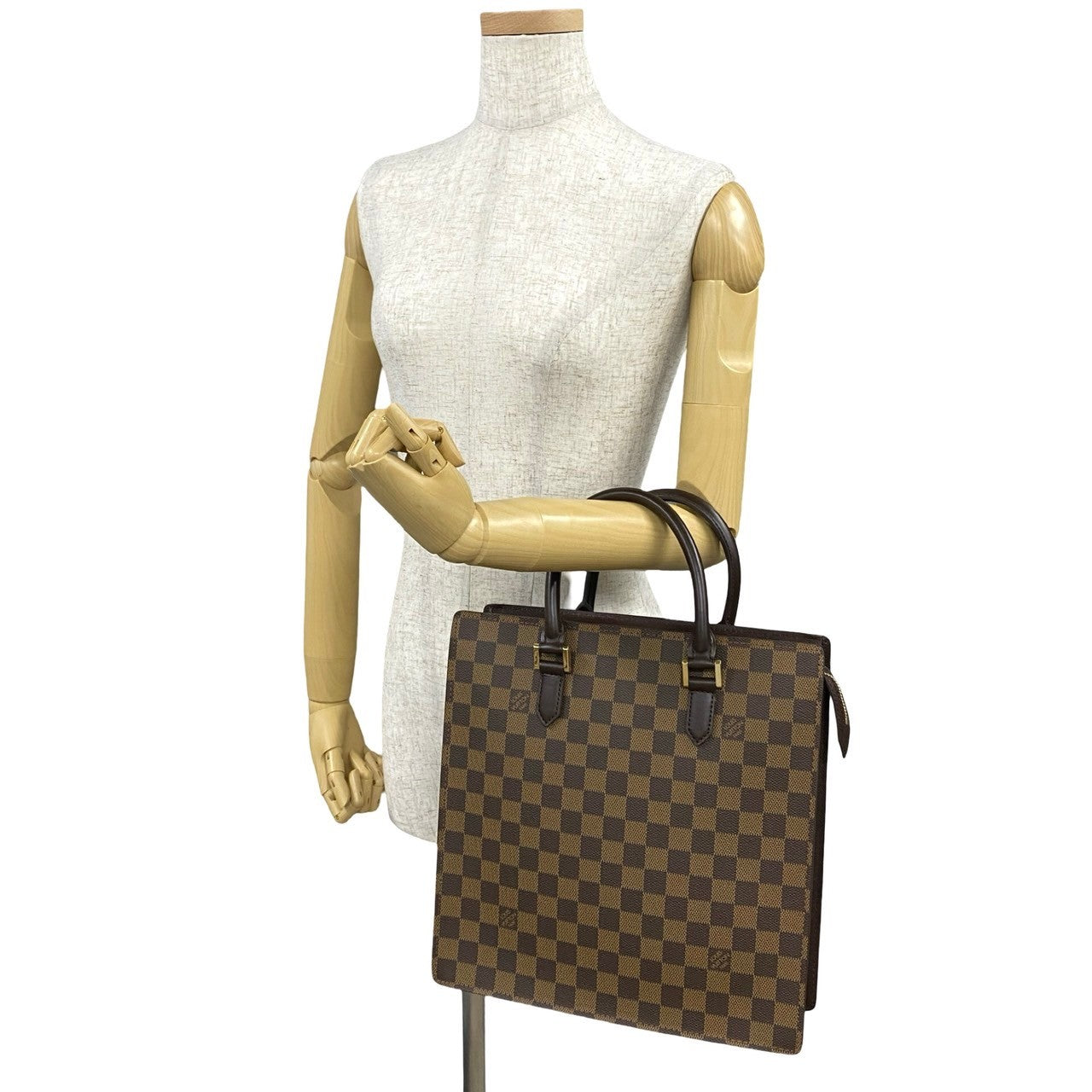 Louis Vuitton N51145 Damier Venice PM Leather Brown Handbag