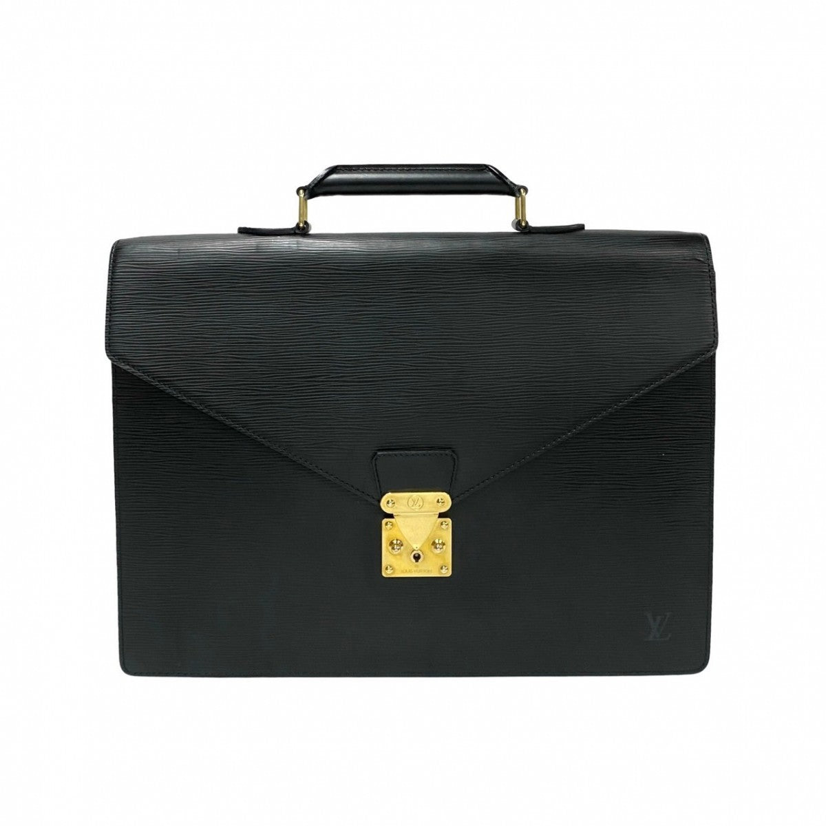 Louis Vuitton Business M54412 Epi Serviette Ambassador Leather Black Handbag