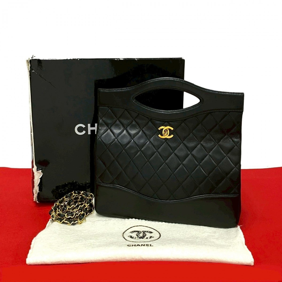 Chanel COCO Mark Black Leather Shoulder Bag 250220Mni1470 9