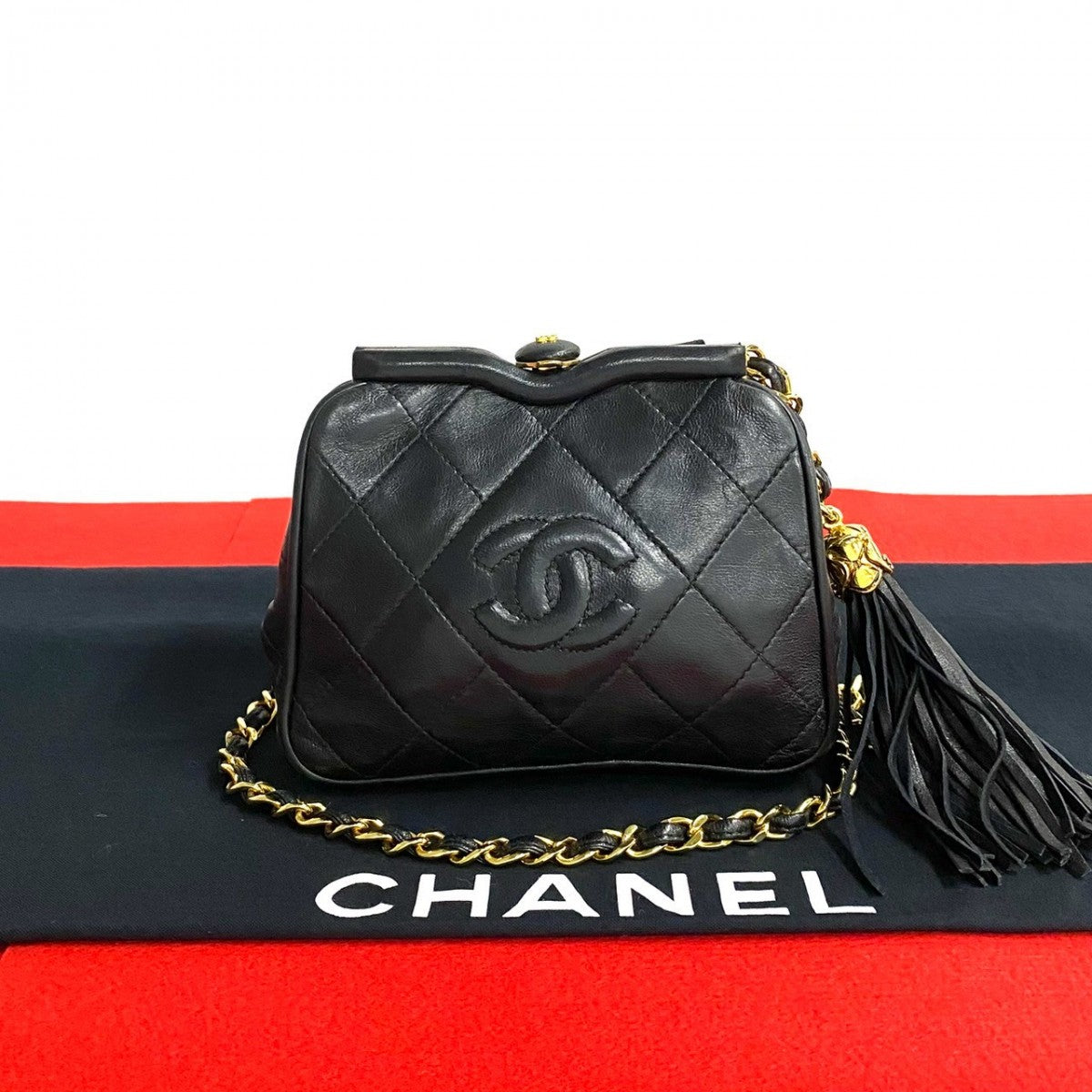 Chanel lambskin COCO Mark Matrasse Black Shoulder Bag 250312Kmj723 10