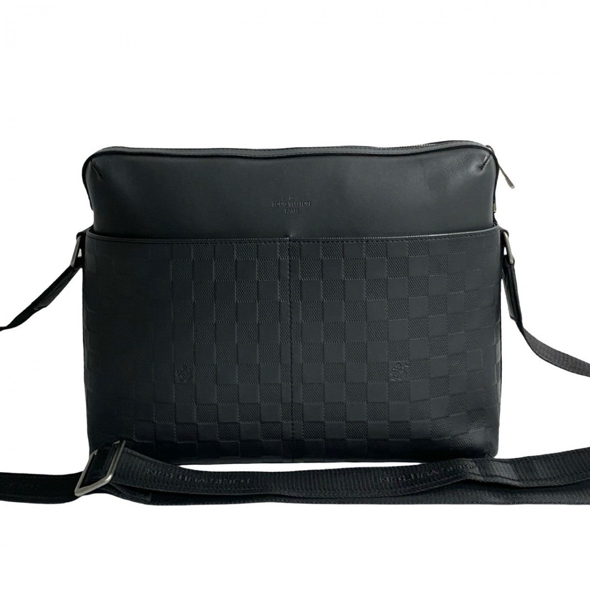 Louis Vuitton N41201 Damier Anfini Calypso MM Leather Black Shoulder Bag 250326Kmj506 7