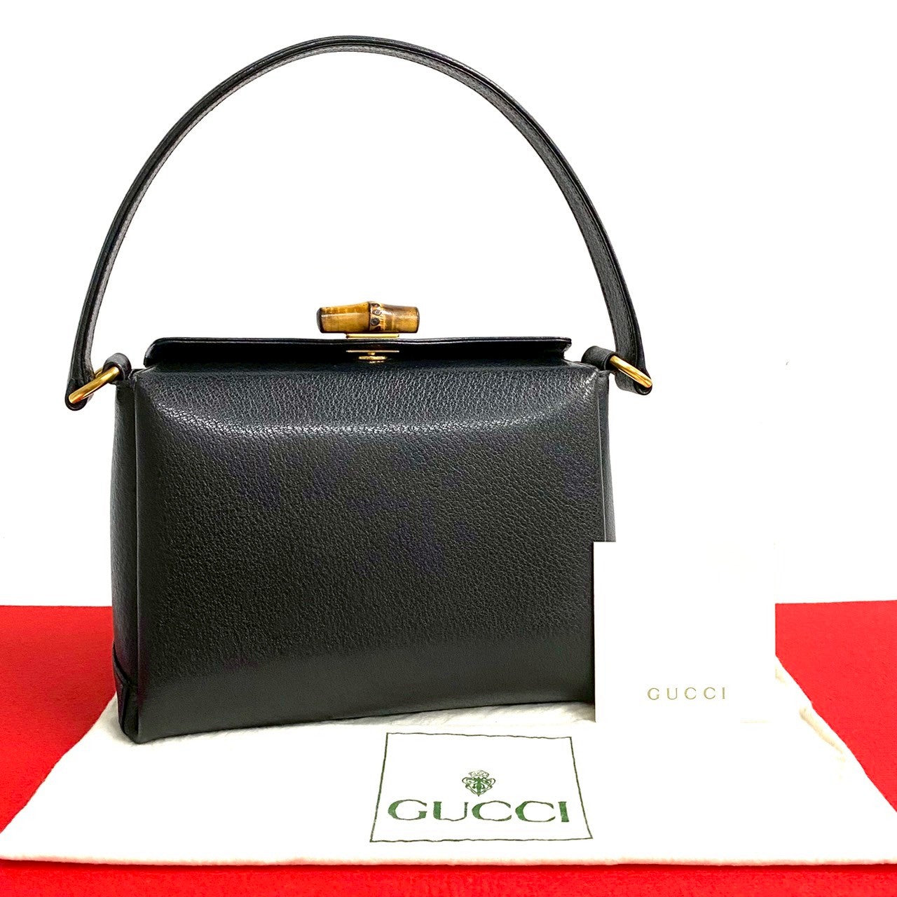 Gucci Bamboo Handbag Leather Travel Bag Handbag 2