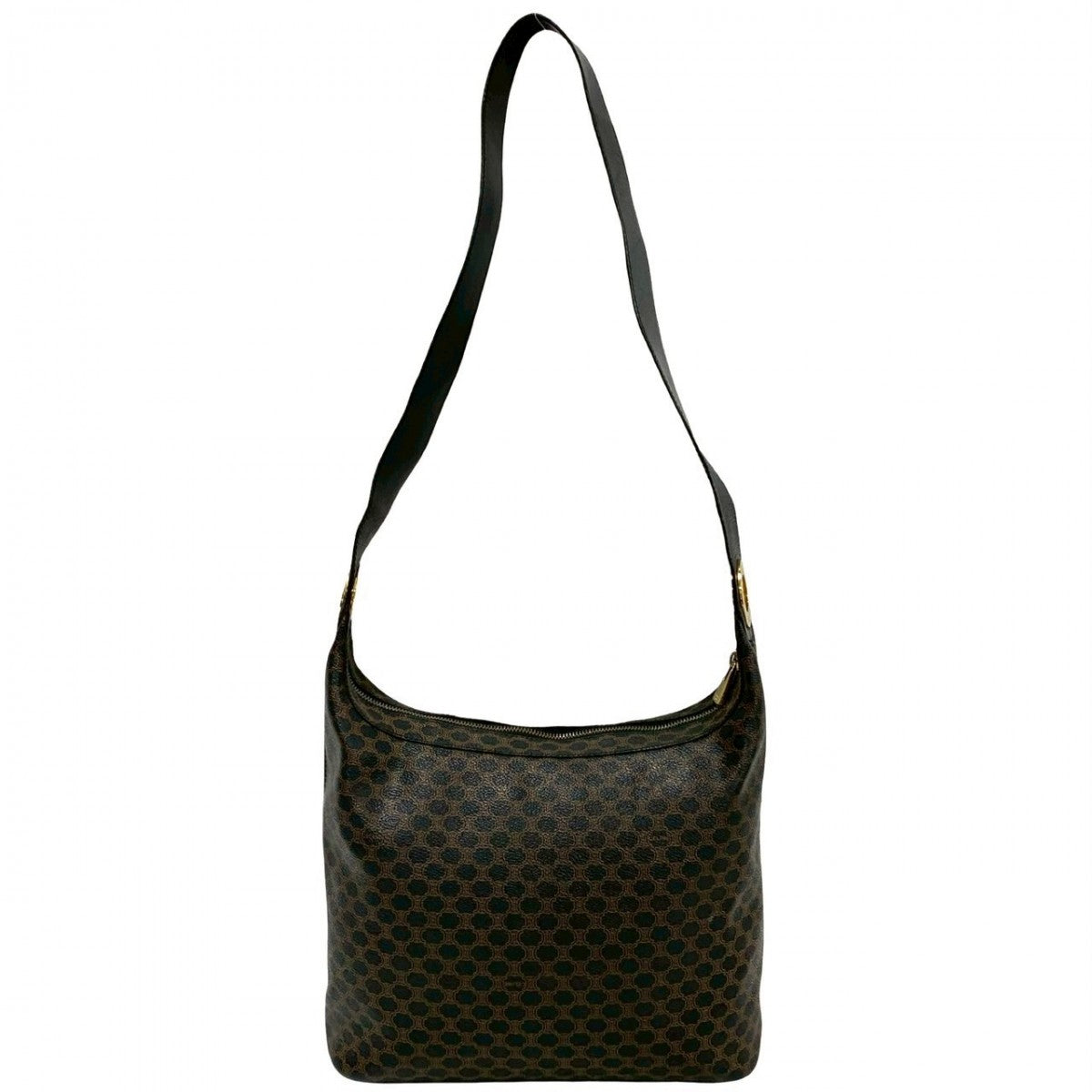 Shoulder Bag , Pvc Macadam Blazon Triomphe Leather Black