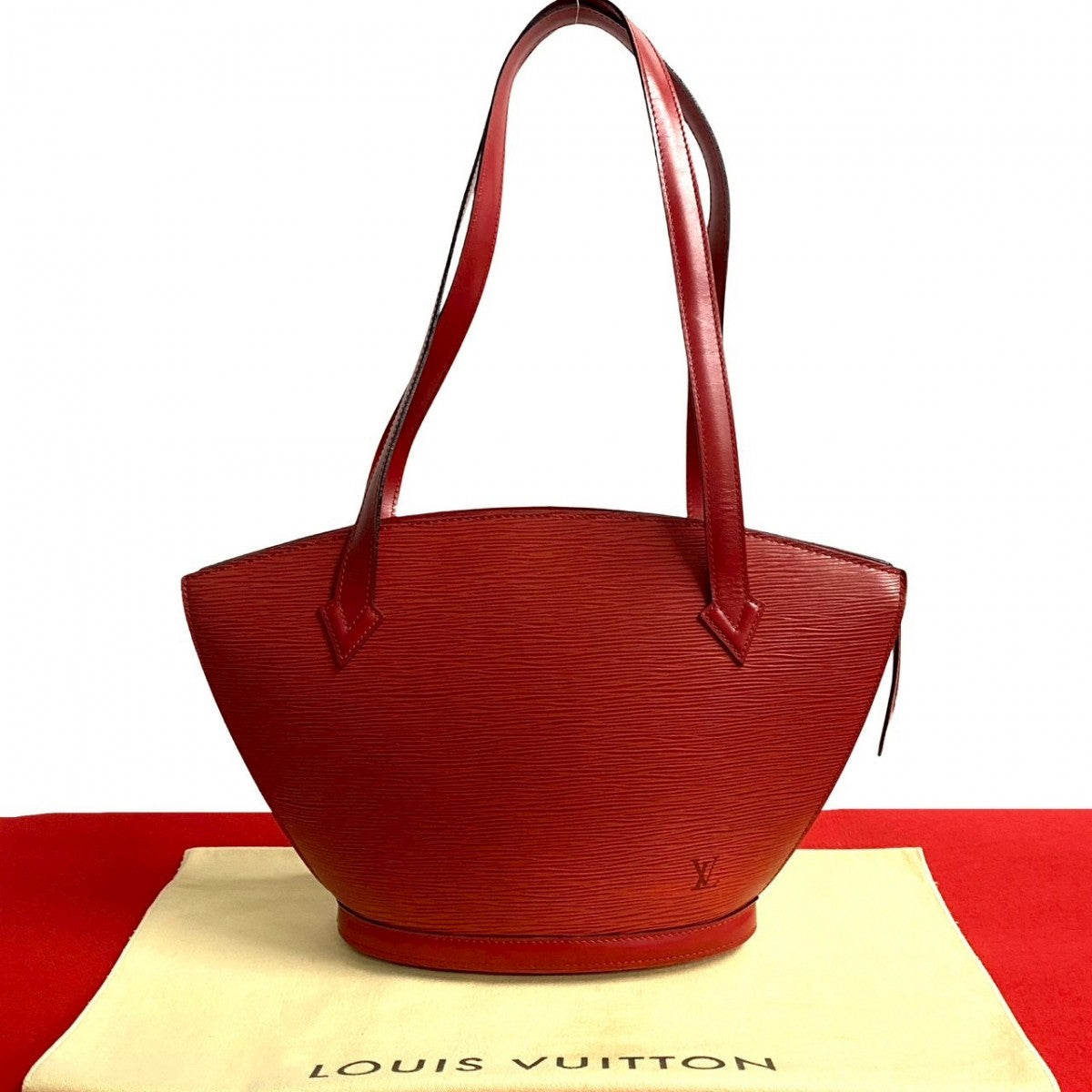 Louis Vuitton M522337 Epi Sunjack shopping Leather Red Tote Bag