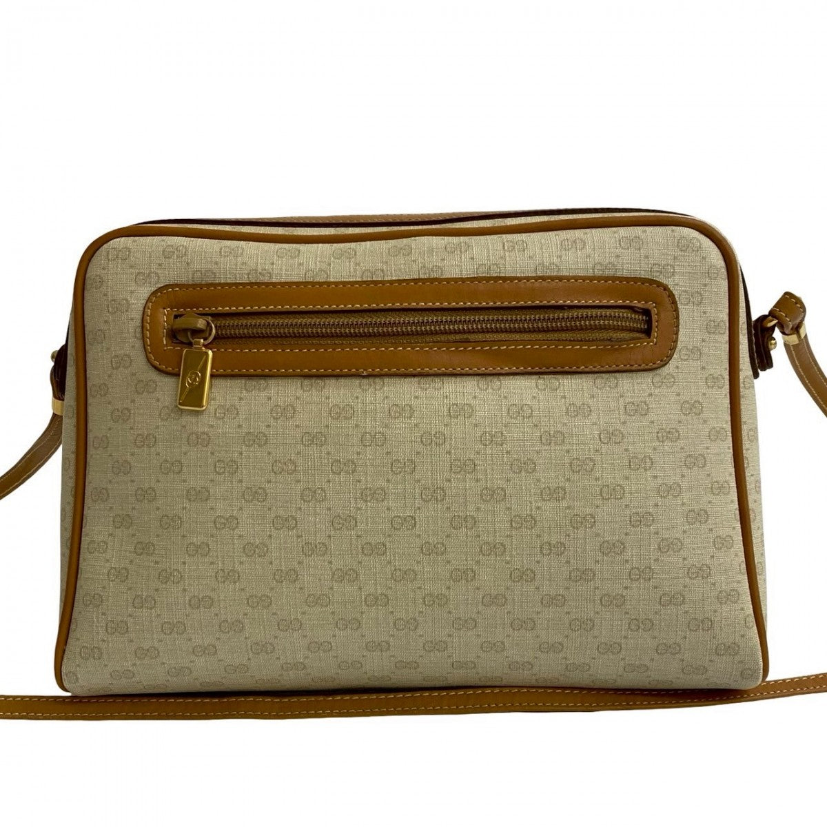 Gucci PVC Micro GG Leather Brown Logo Shoulder Bag