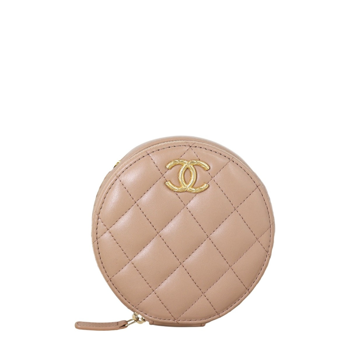 Chanel Coco Crush Round Clutch with Quilted Mini Crossbody Bag