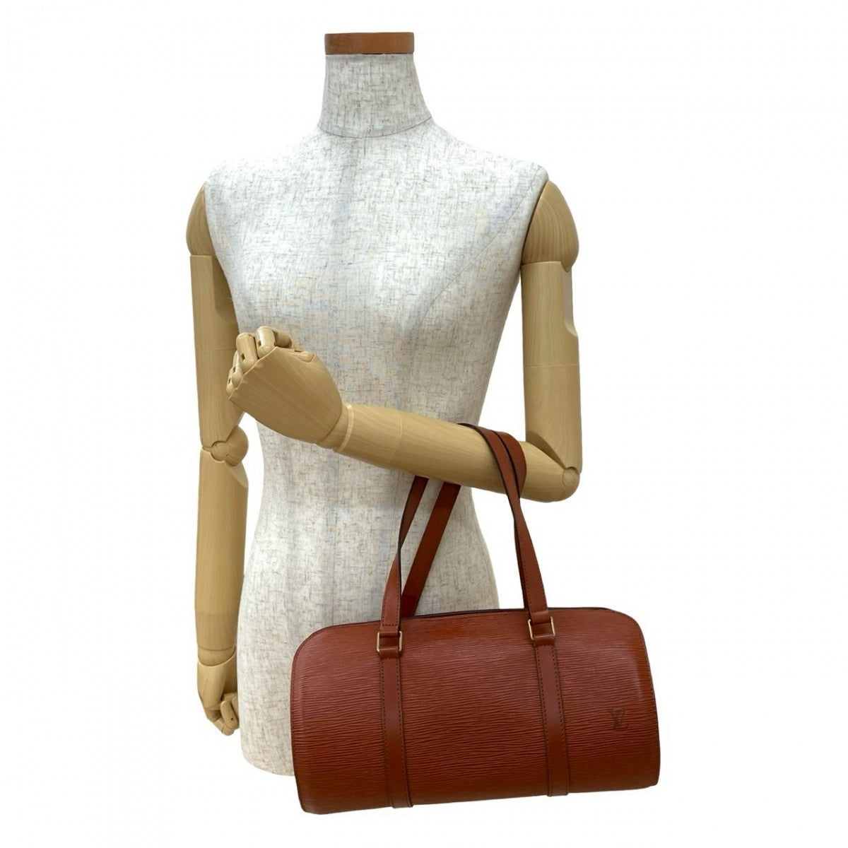 Louis Vuitton M52223 Epi Suflo Leather Brown Handbag