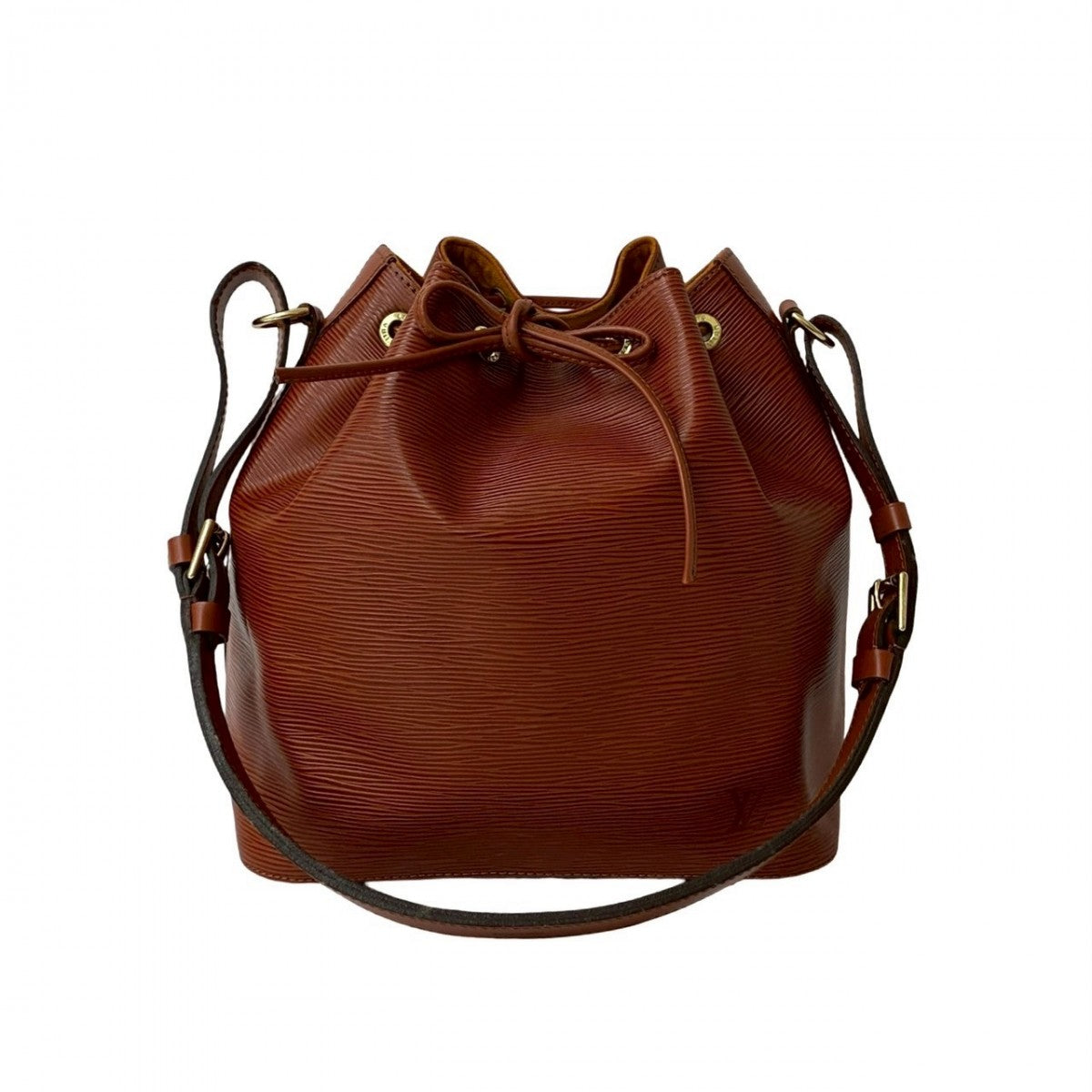 Louis Vuitton Epi Petit Noe Leather Brown Shoulder Bag