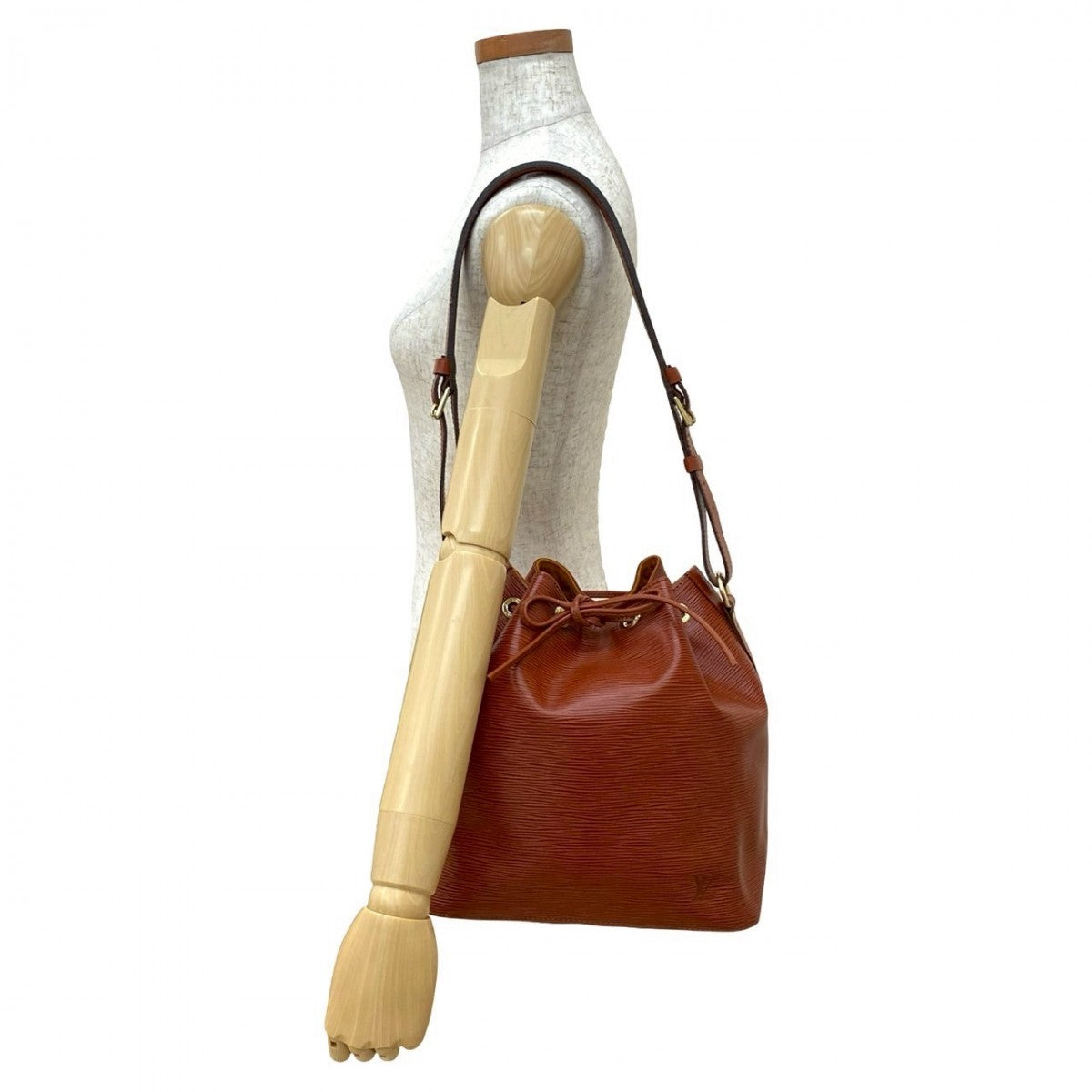 Louis Vuitton Epi Petit Noe Leather Brown Shoulder Bag