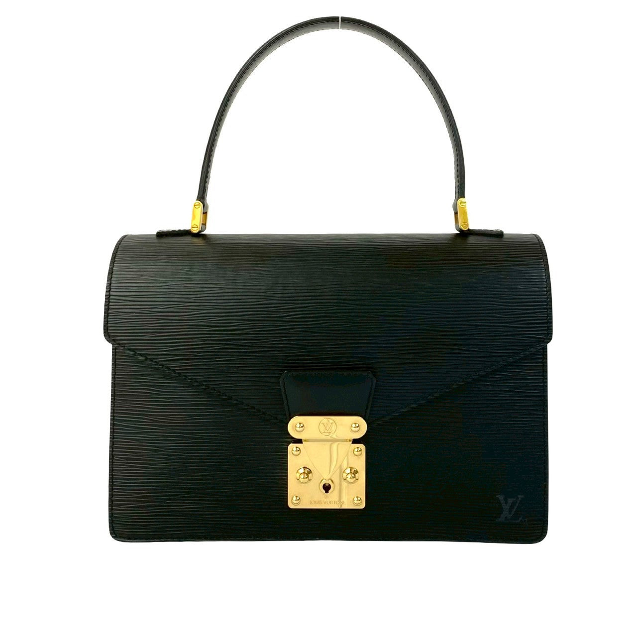 Louis Vuitton Epi Concorde Leather Black Handbag
