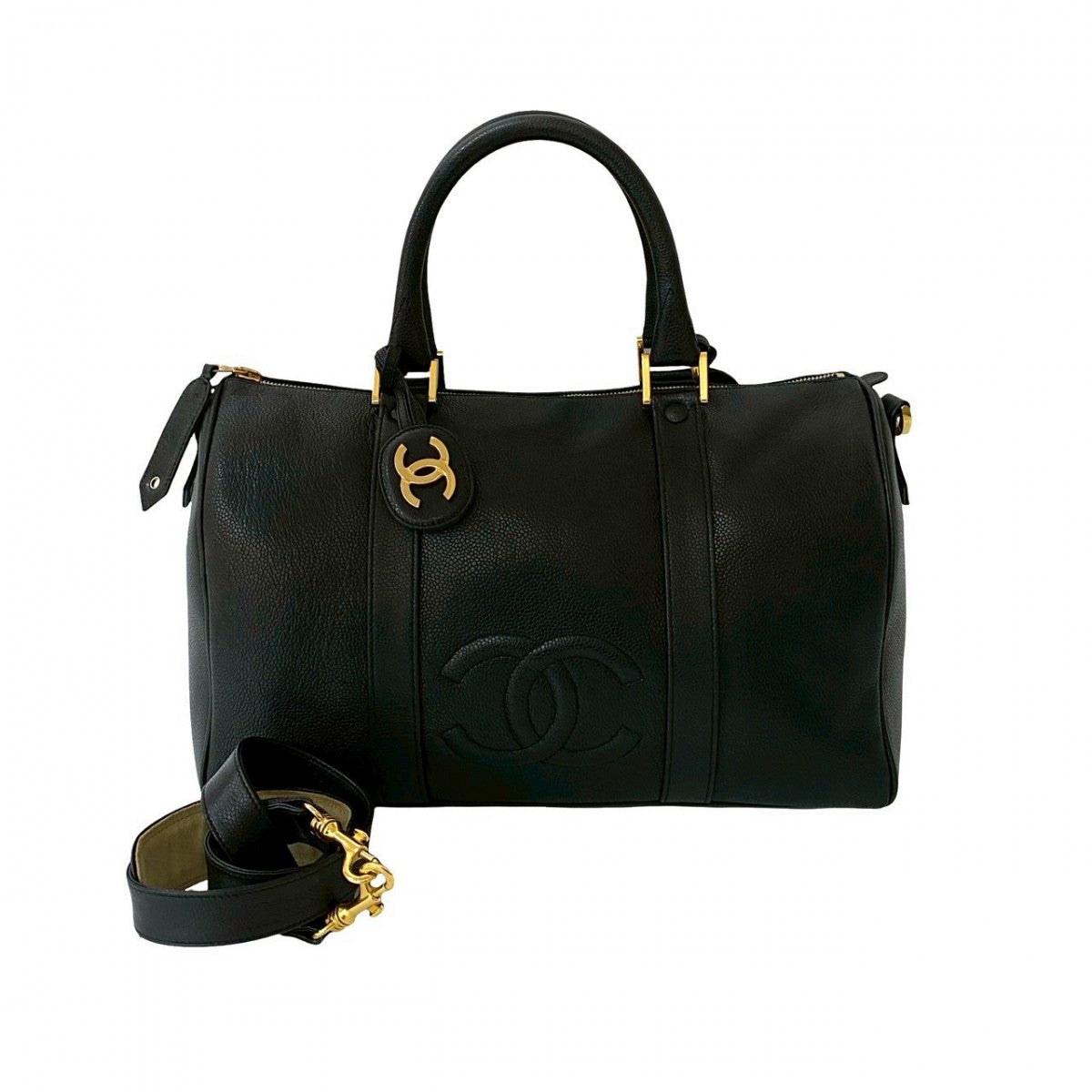 Chanel Matt caviar skin Black Shoulder Bag 250612Mna28 7