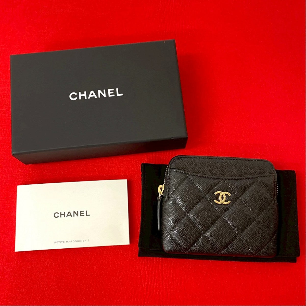 Chanel Coin Matt caviar skin Matrasse Black Handbag