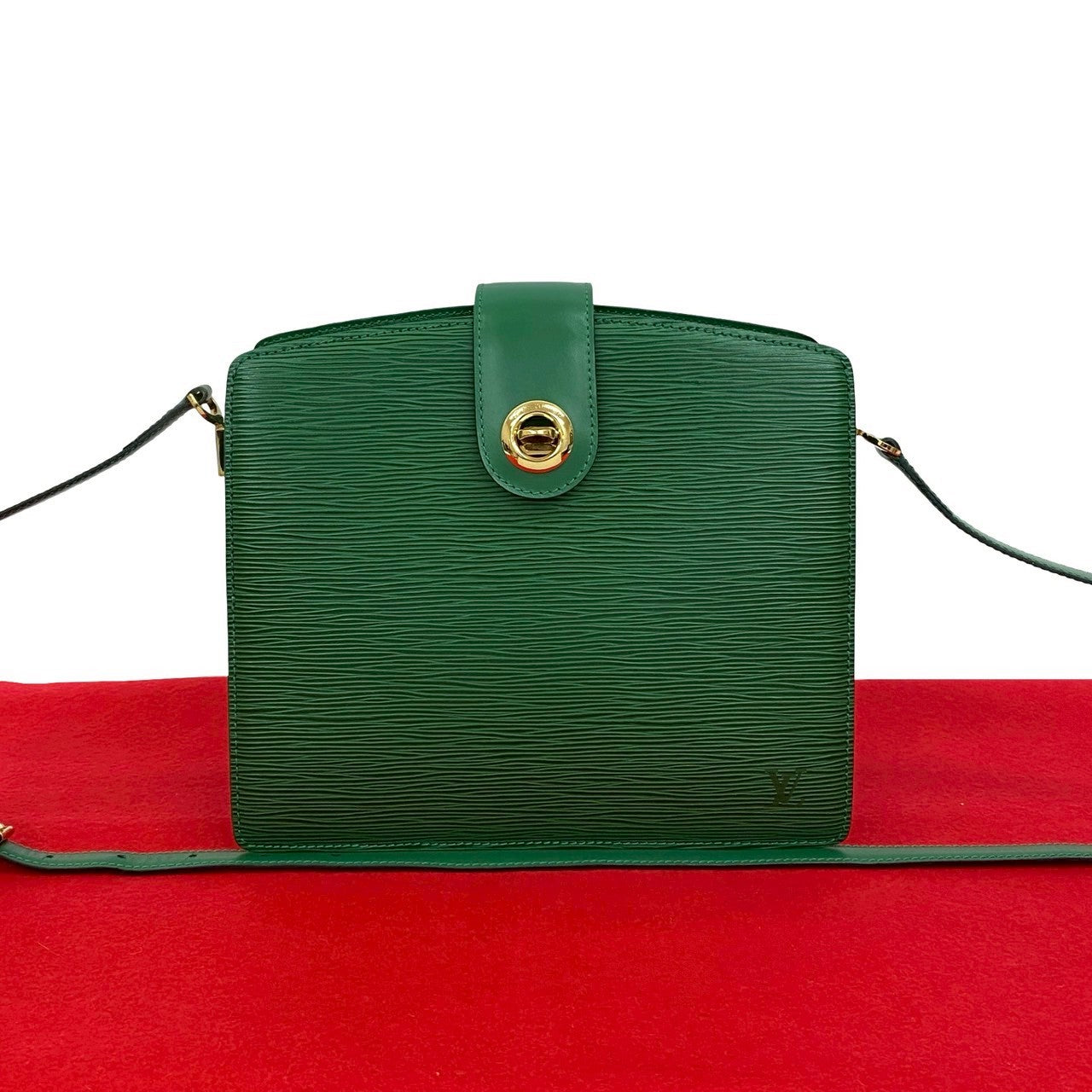 Louis Vuitton Epi Capuchin Leather Green Hat